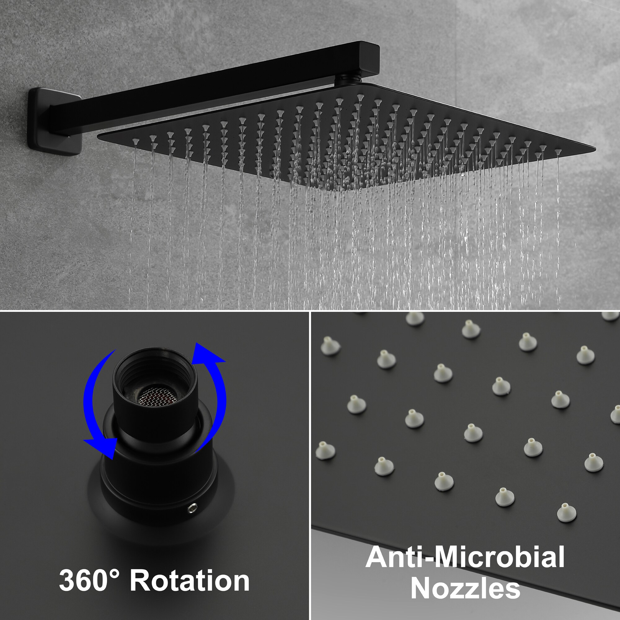CASAINC CS3623-12MB Showerhead-Bar-Panels - View #8