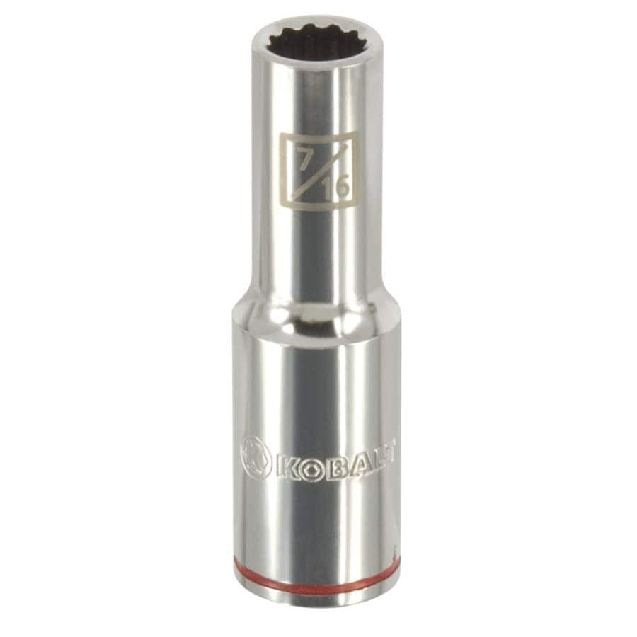 Kobalt 85332 1/2-in Drive Standard (SAE) 7/16-in Deep Socket
