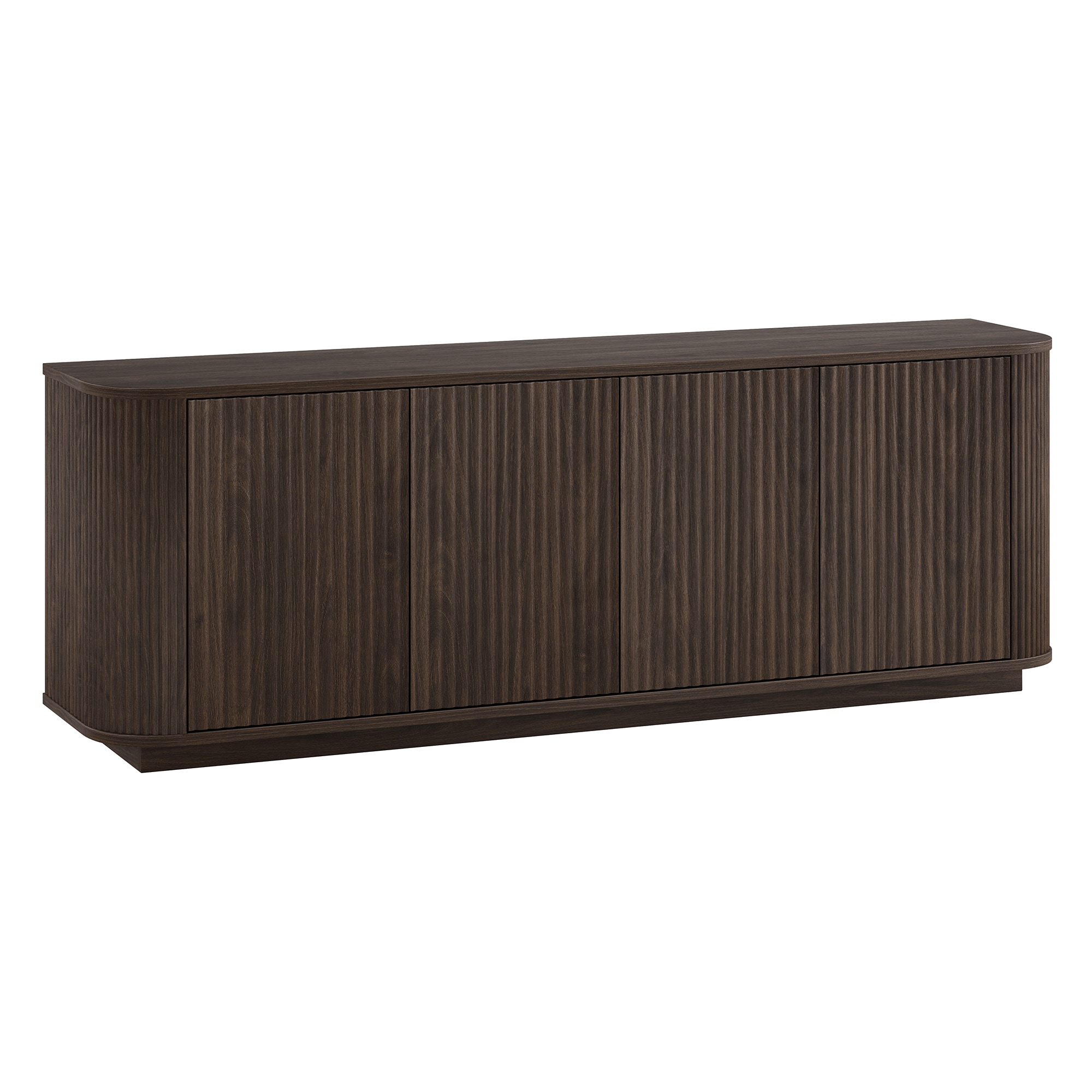 Hailey Home TV2161 Canton Transitional Alder Brown TV stand ( Accommodates TVs more than 70-in )