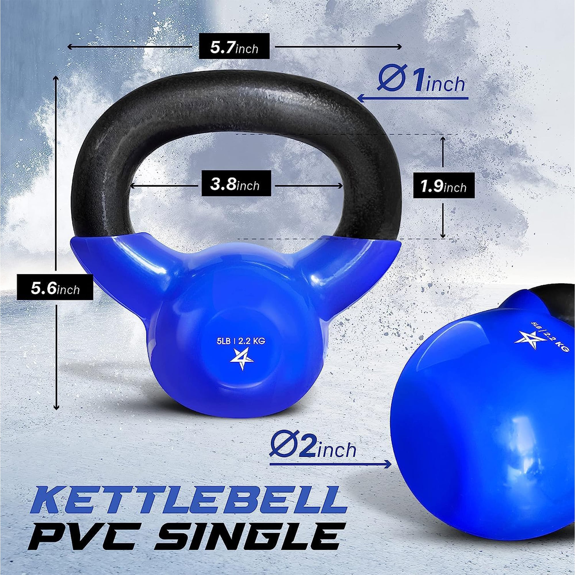 Yes4All 8I33 kettlebells - View #2