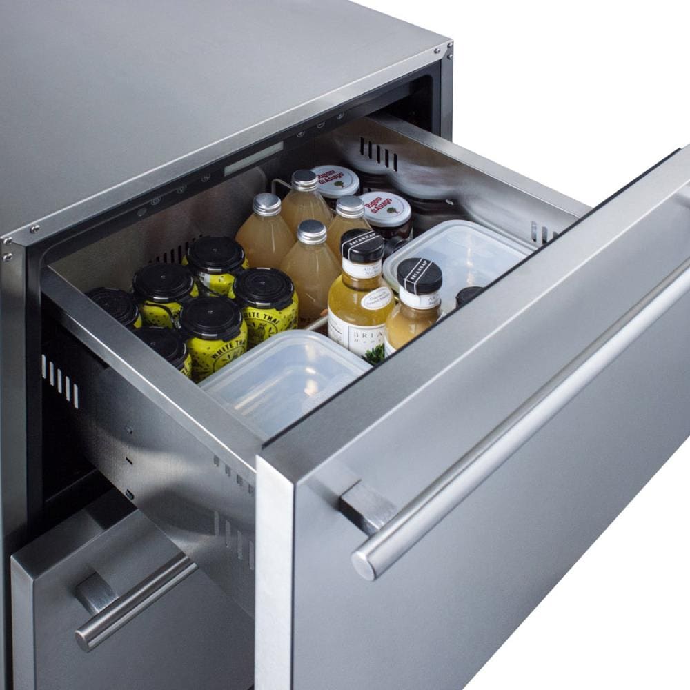 Summit -24 Wide 2-Drawer All-Refrigerator, ADA Compliant | ADRD24