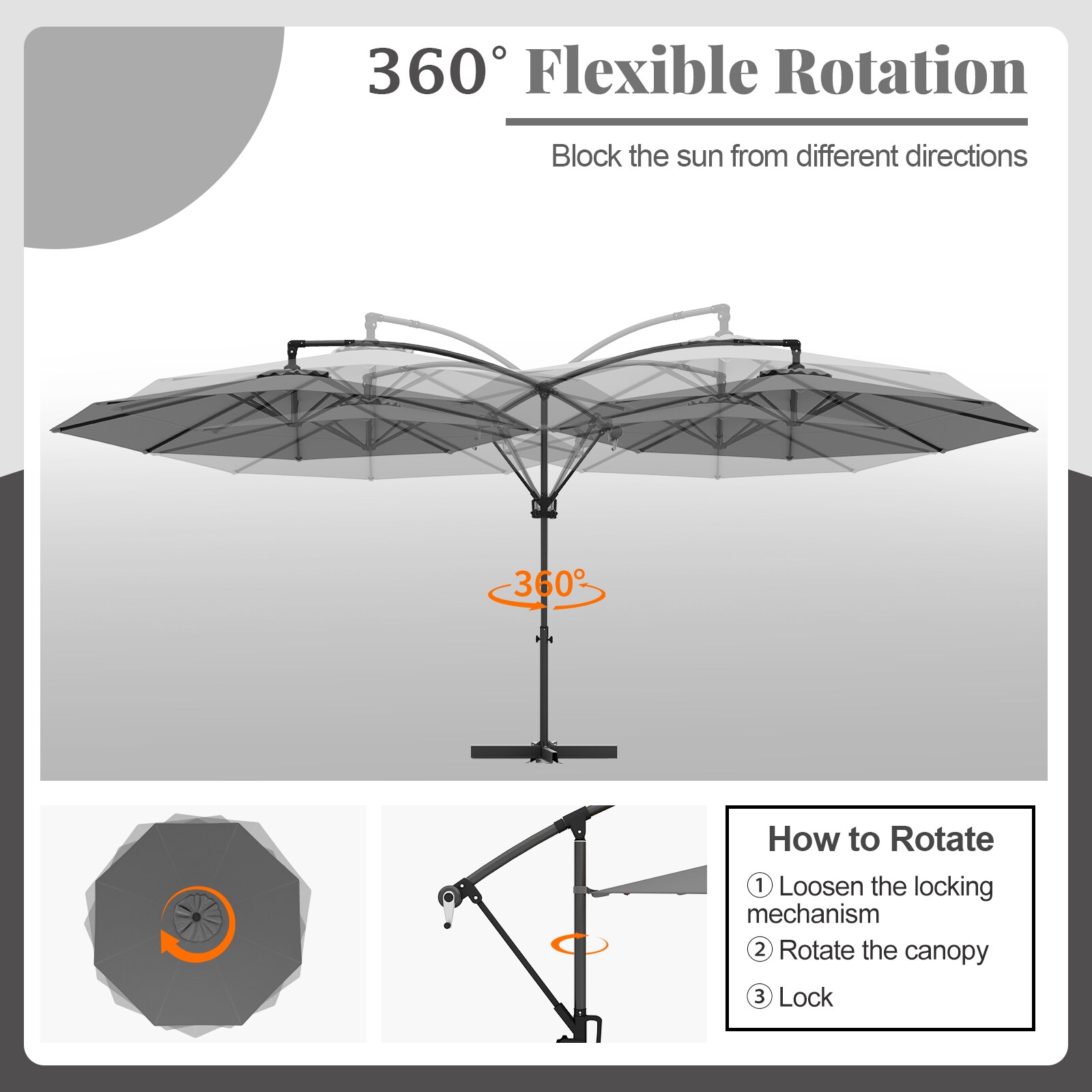 Costway CSHY006896 Umbrellas-2 - View #7