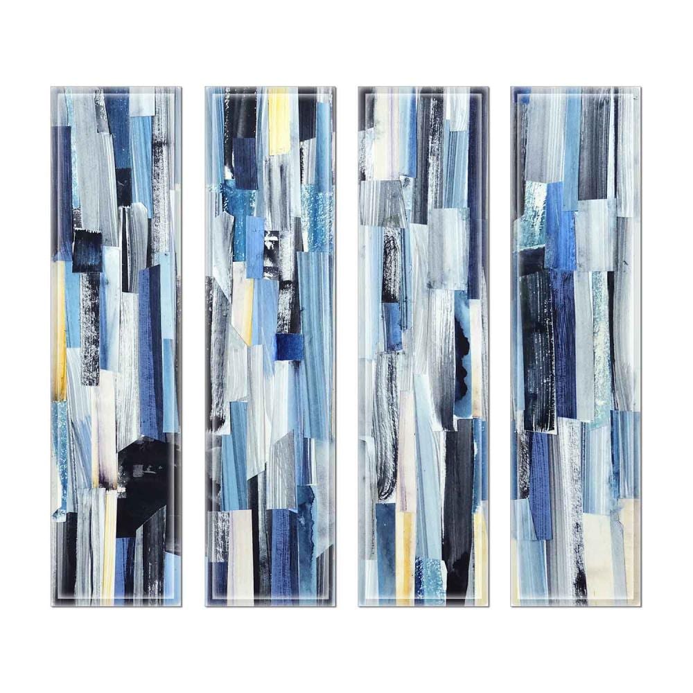 Instant Mosaic 8810102 Upscale Designs 32-Pack Multicolor 3-in x 12-in Glossy Glass Random Wall Tile