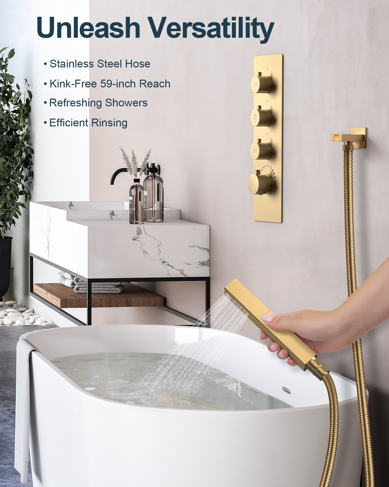 GRANDJOY SGF10GJ-28-BG20 Tub-Shower-Faucets - View #7