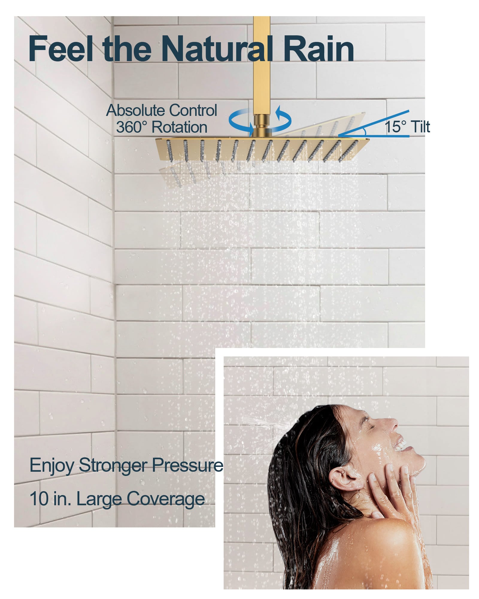 GRANDJOY SGF10GJ-66-BG12 Showerhead-Bar-Panels - View #6