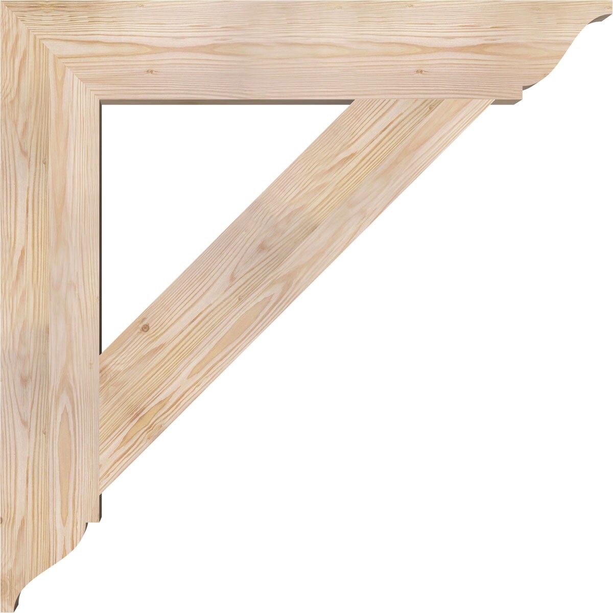 Ekena Millwork BKT06X34X34TRA01SDF Exterior-Brackets-Braces - View #3