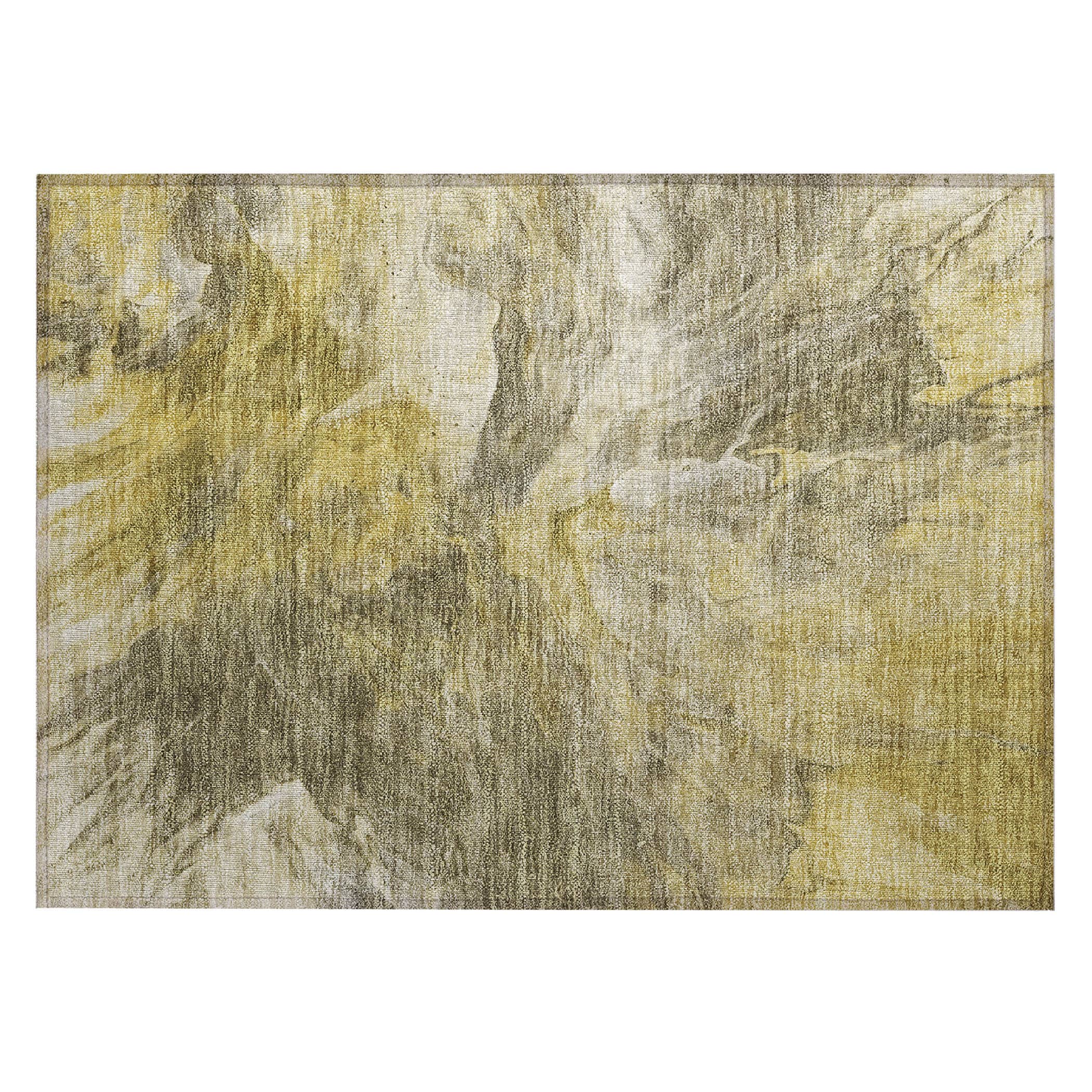 Taupe Synthetic Flat Woven Rectangular Washable Rug