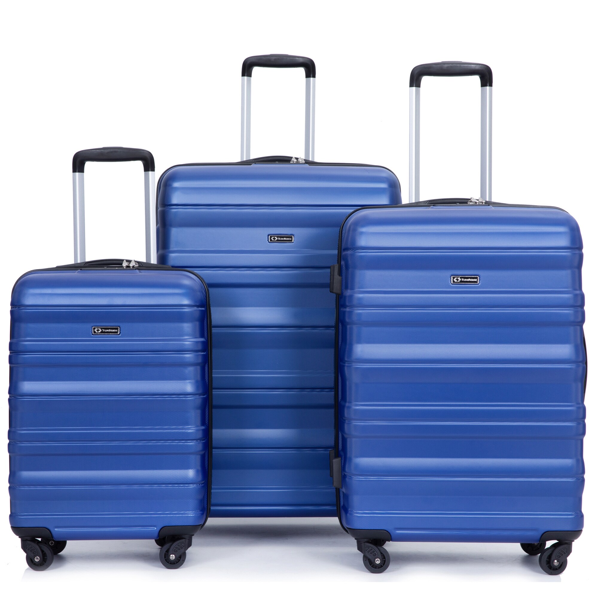 SINOFURN SYD9400023NY 20.3x11.6x29.7 Dark Blue Plastic Hardshell Suitcase set 3 -Bag