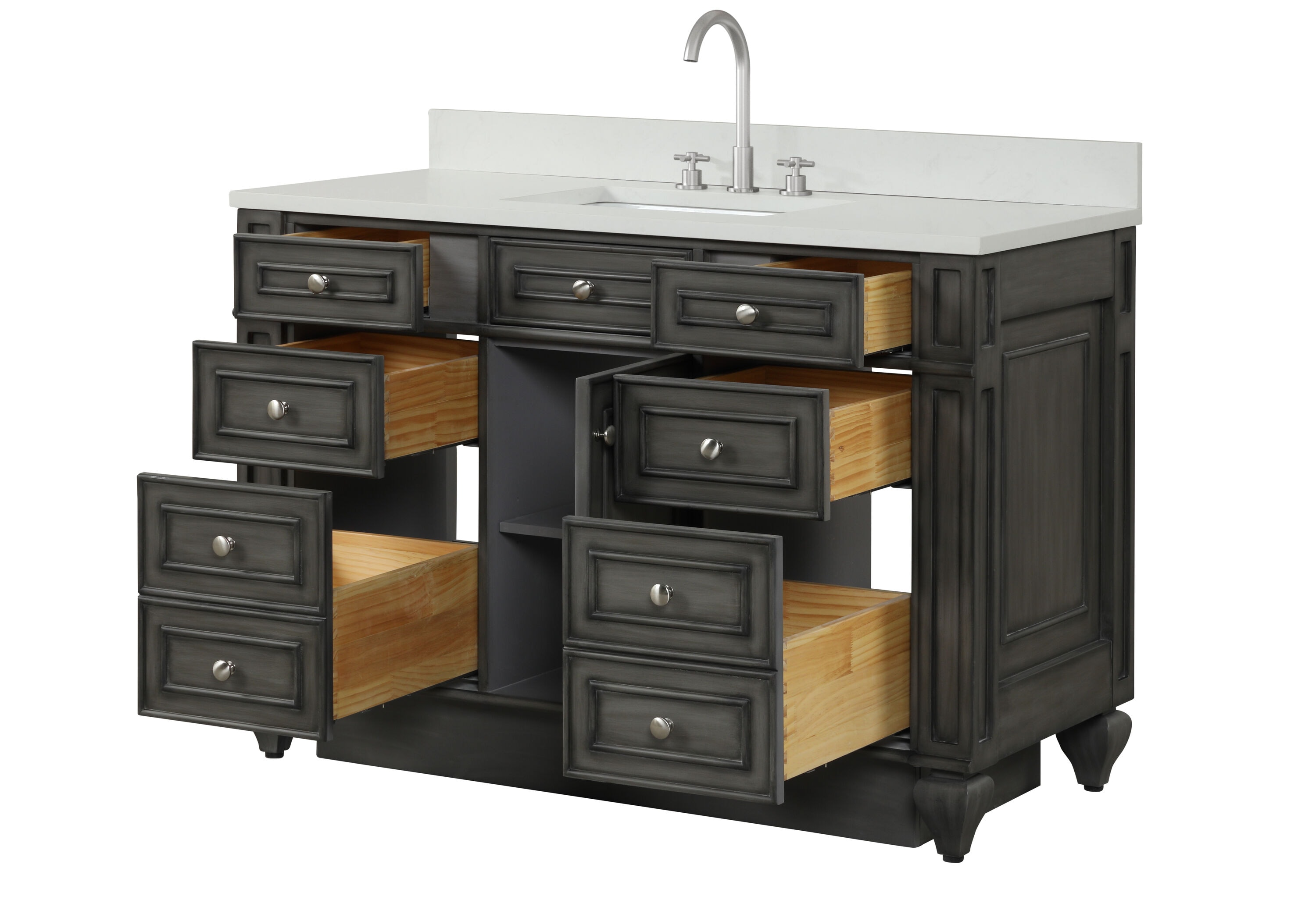Design Element WN-48-GY Bath-Vanity-Combo - View #11