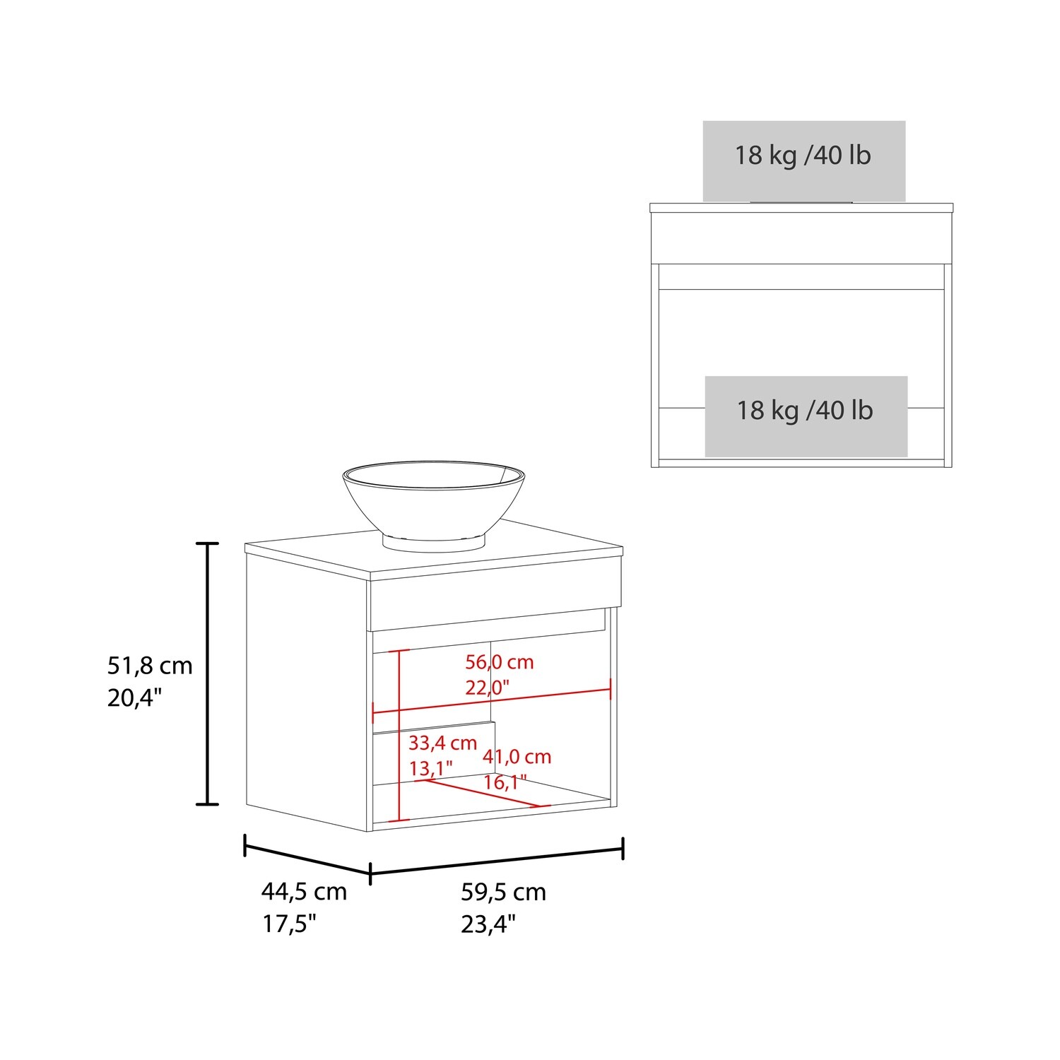 Watnature K2GPR79KQQWF Bath-Vanity-Combo - View #5
