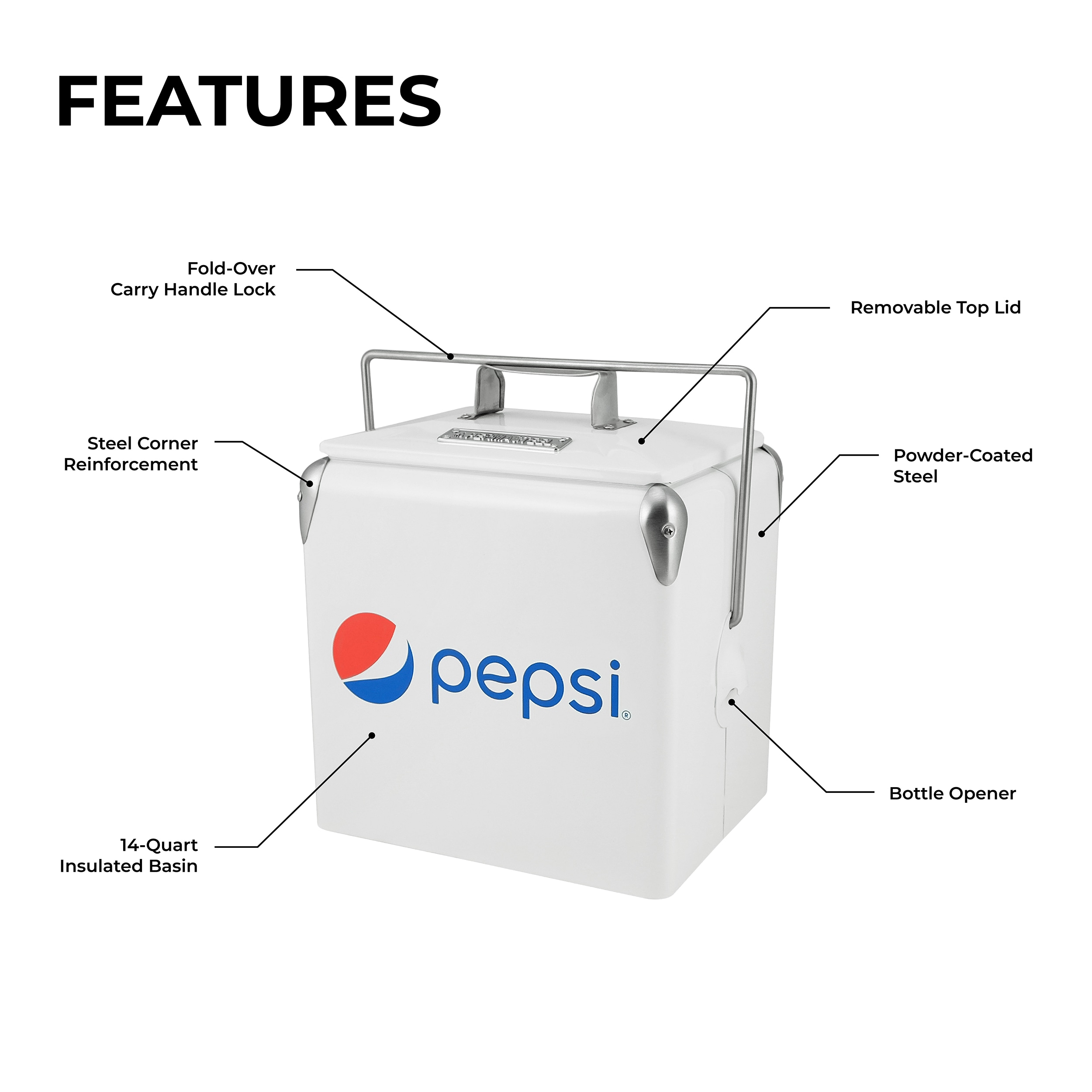 Pepsi PS-205-14PE-WT Beverage-Coolers - View #3