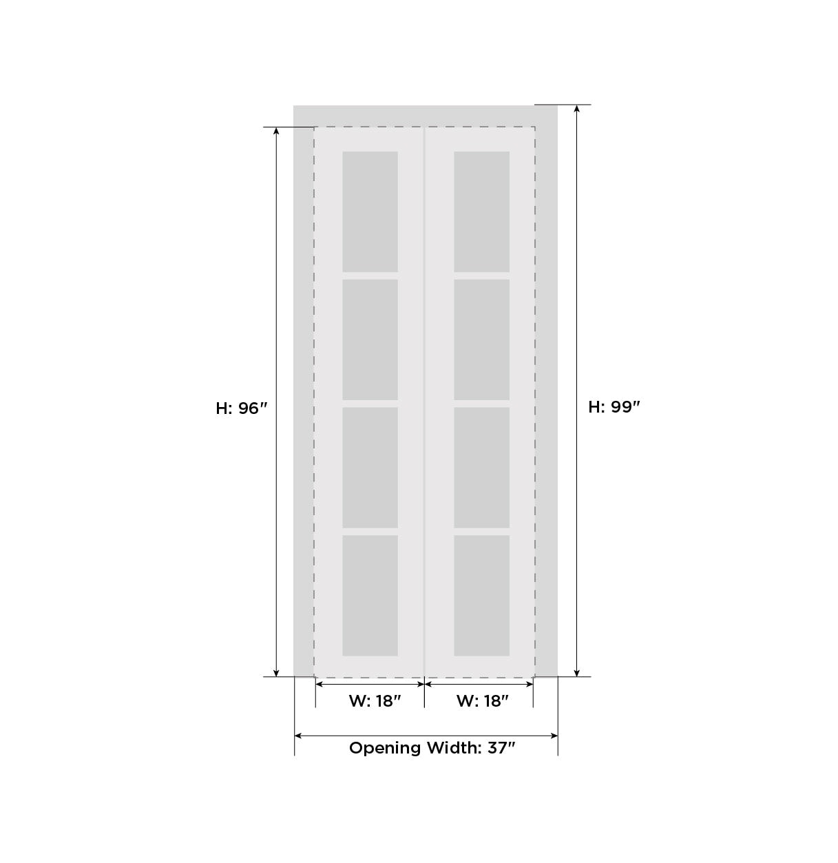 SARTODOORS PL0770BFWS6084 Accordion-Doors - View #3
