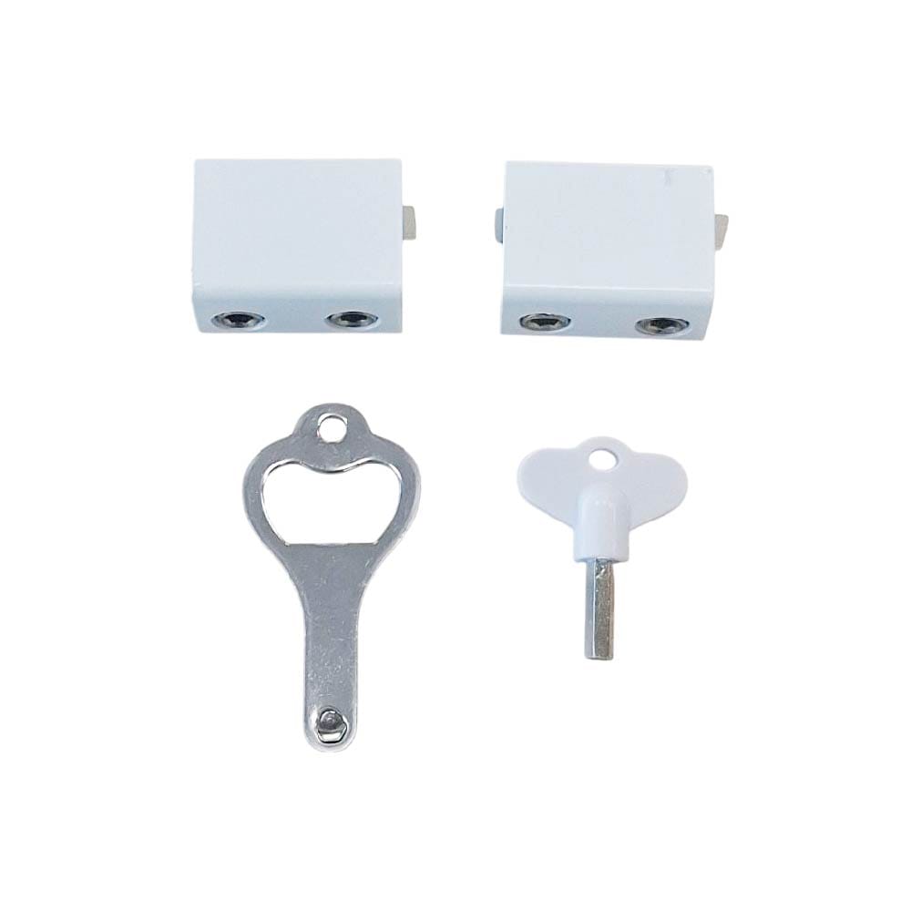 RELIABILT 1-in White Steel Window Lock 2 -Pack