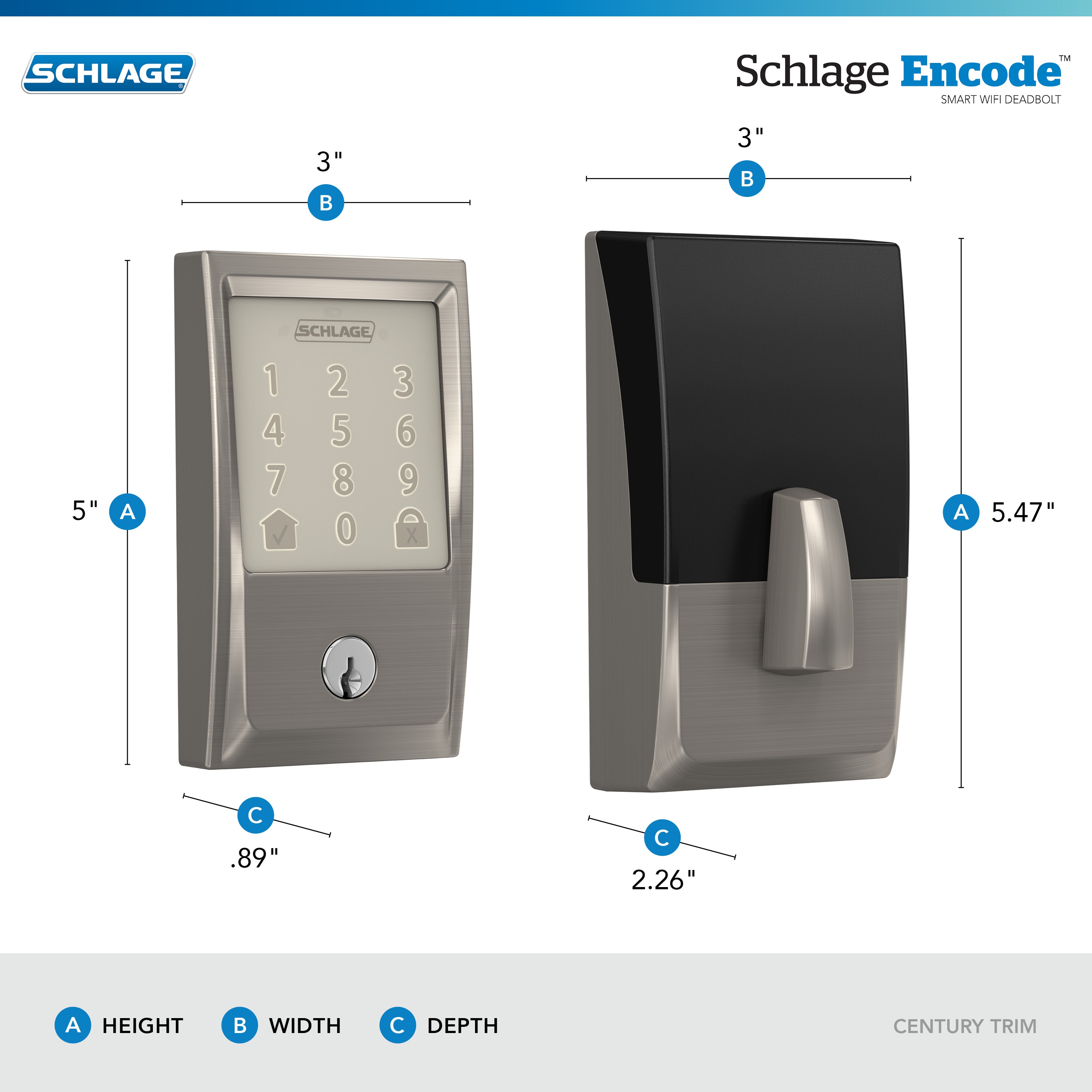 Schlage BE489WB V CEN 619 Electronic-Door-Locks - View #7