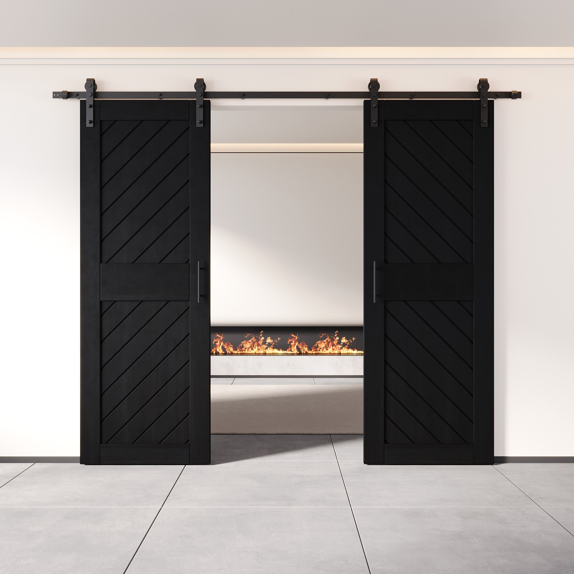 HOMACER YT2H108C-XT1-2684-BK Barn-Doors - View #8