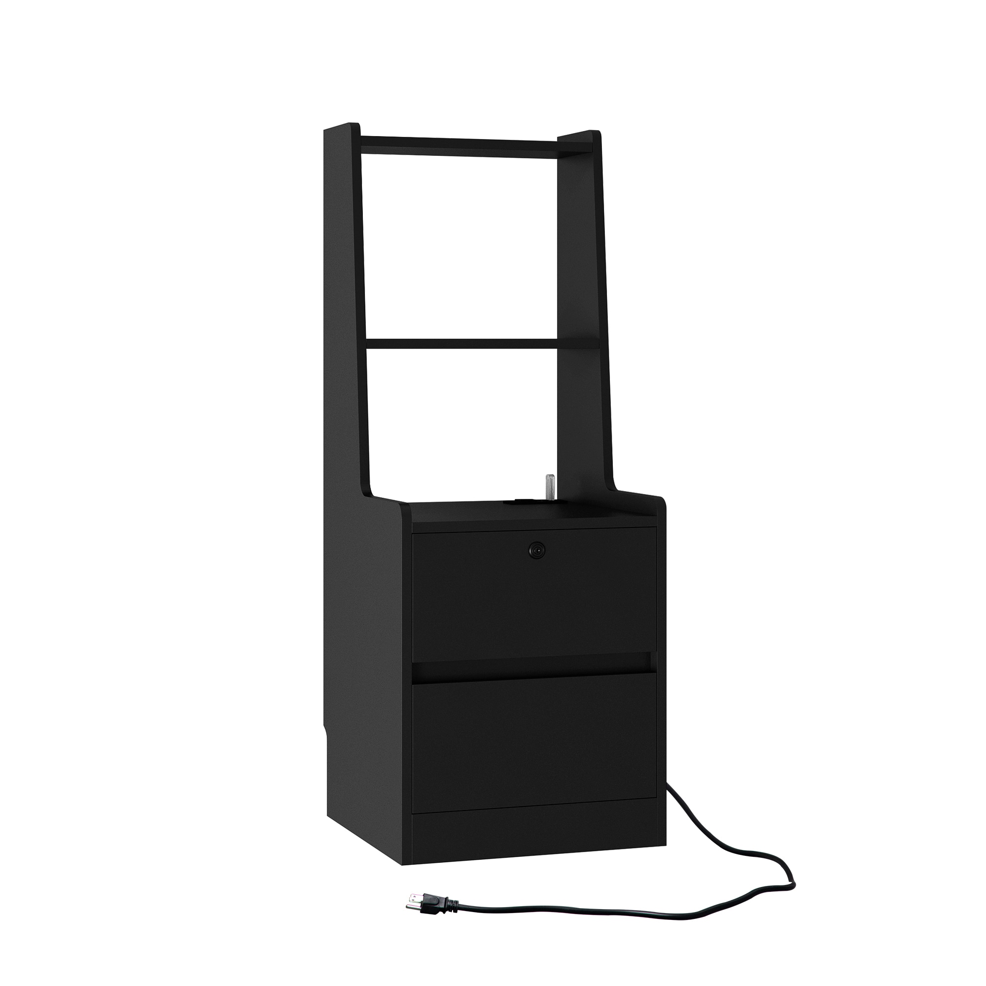 SINOFURN SYA440025BK Black Nightstand