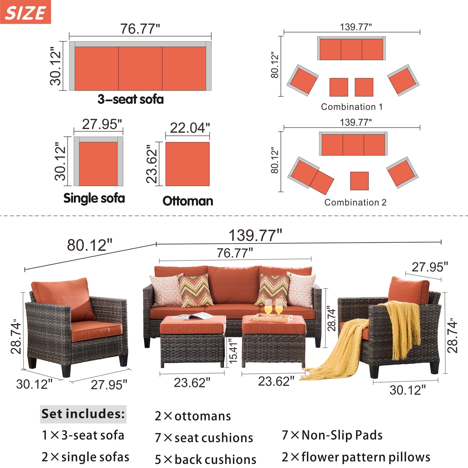 Ovios GRS802 Patio-Conversation-Sets - View #6