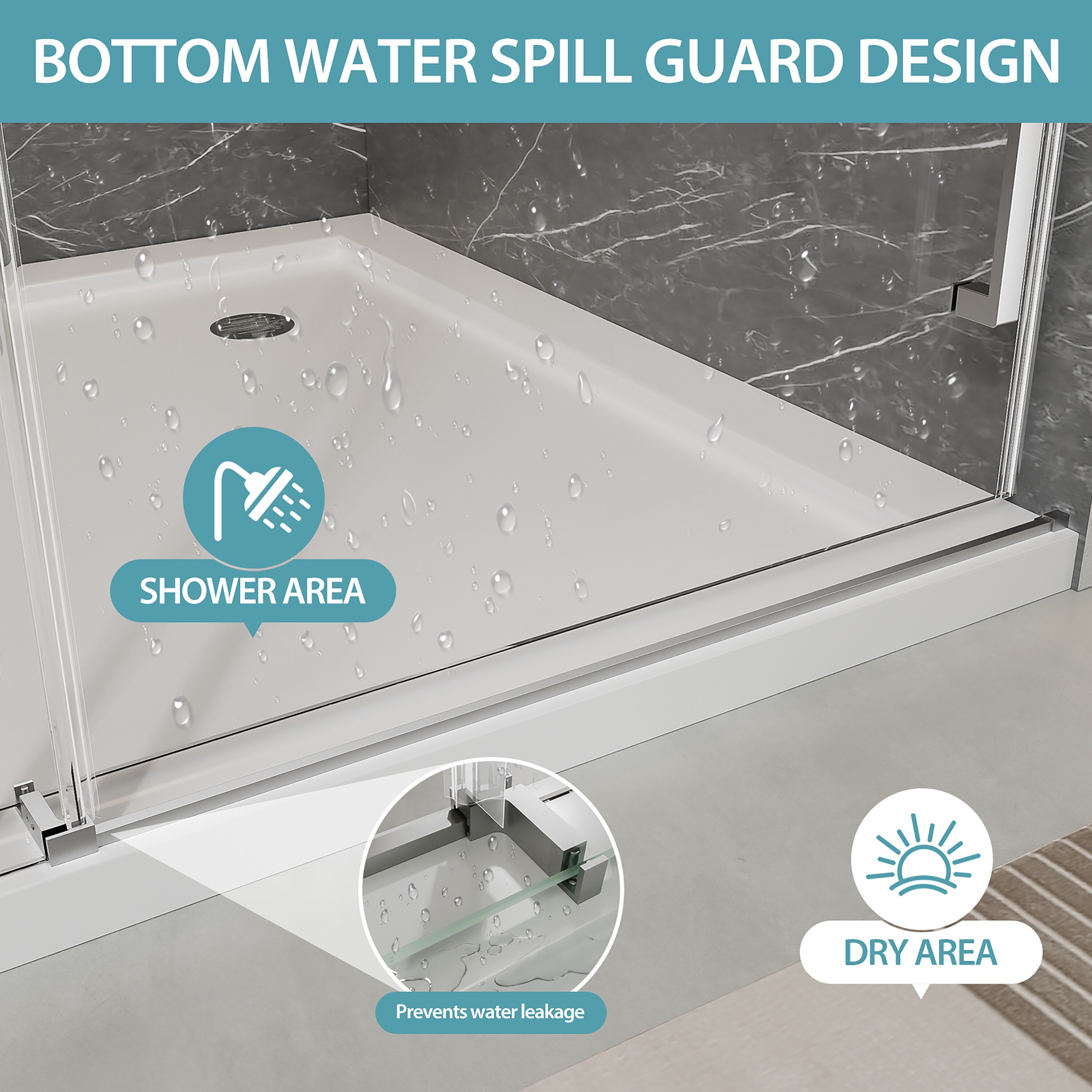 CASAINC CA-BF00004 Shower-Doors - View #10