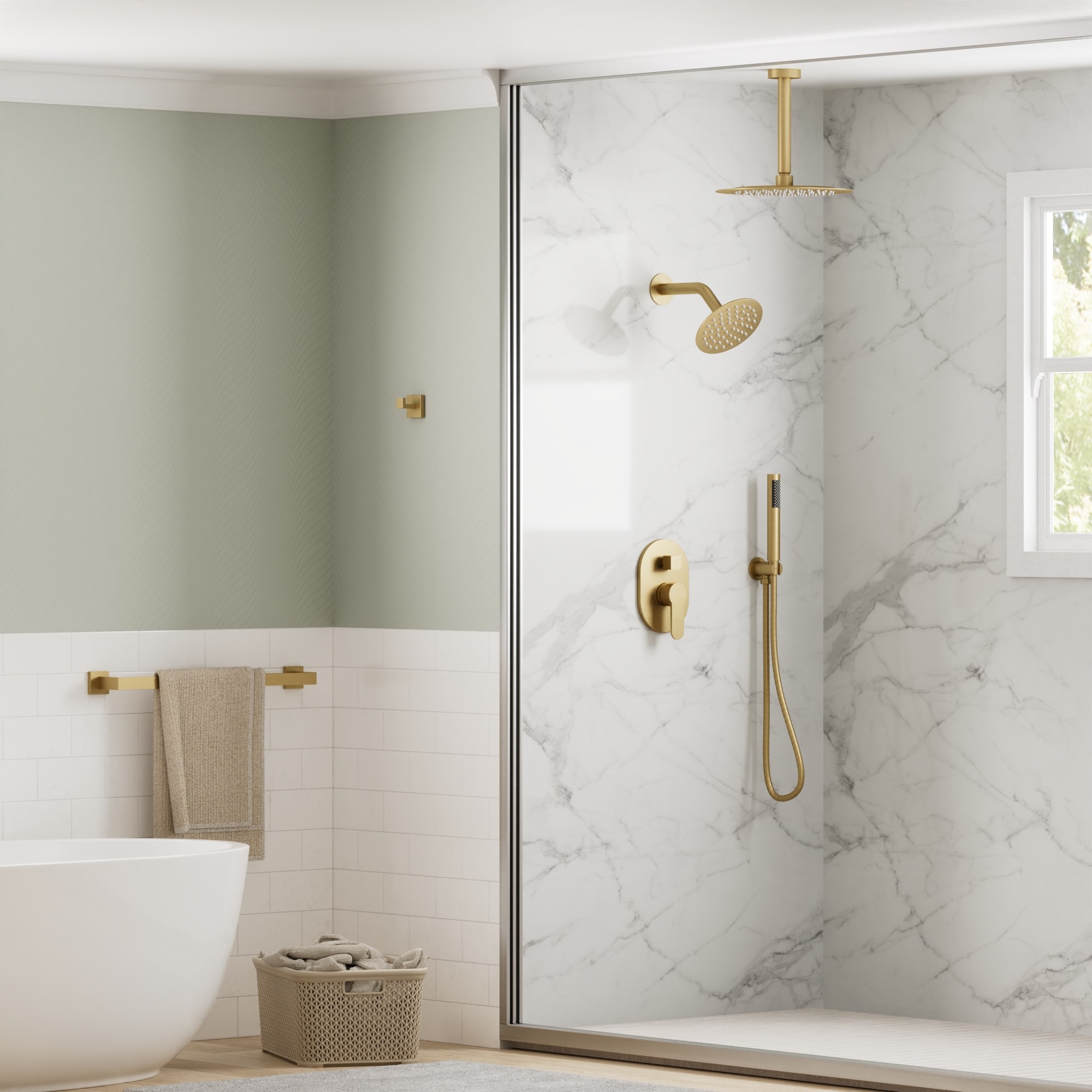 GRANDJOY FL2559-BG Tub-Shower-Faucets - View #13