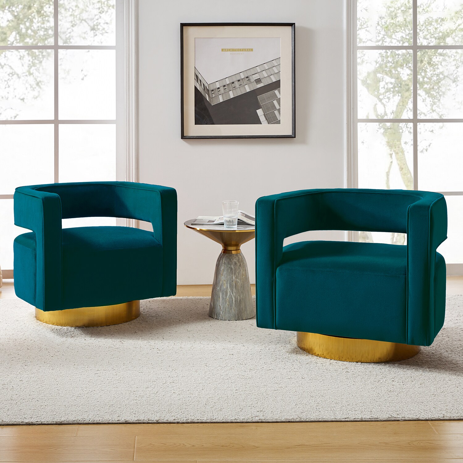 14 Karat Home CHM0141-TEAL chairs - View #2