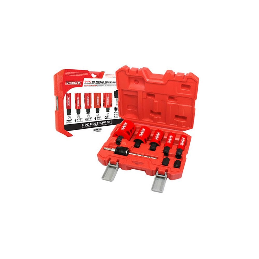 Diablo Freud  9-Piece High-Performance Hole Saw Set for Metal and Wood