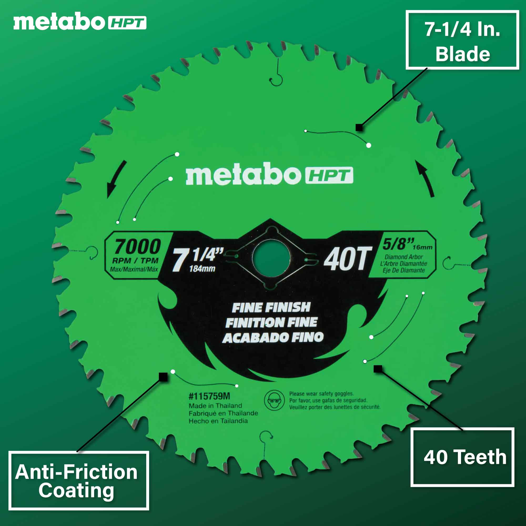 Metabo HPT 115759M Circular-Saw-Blades - View #5