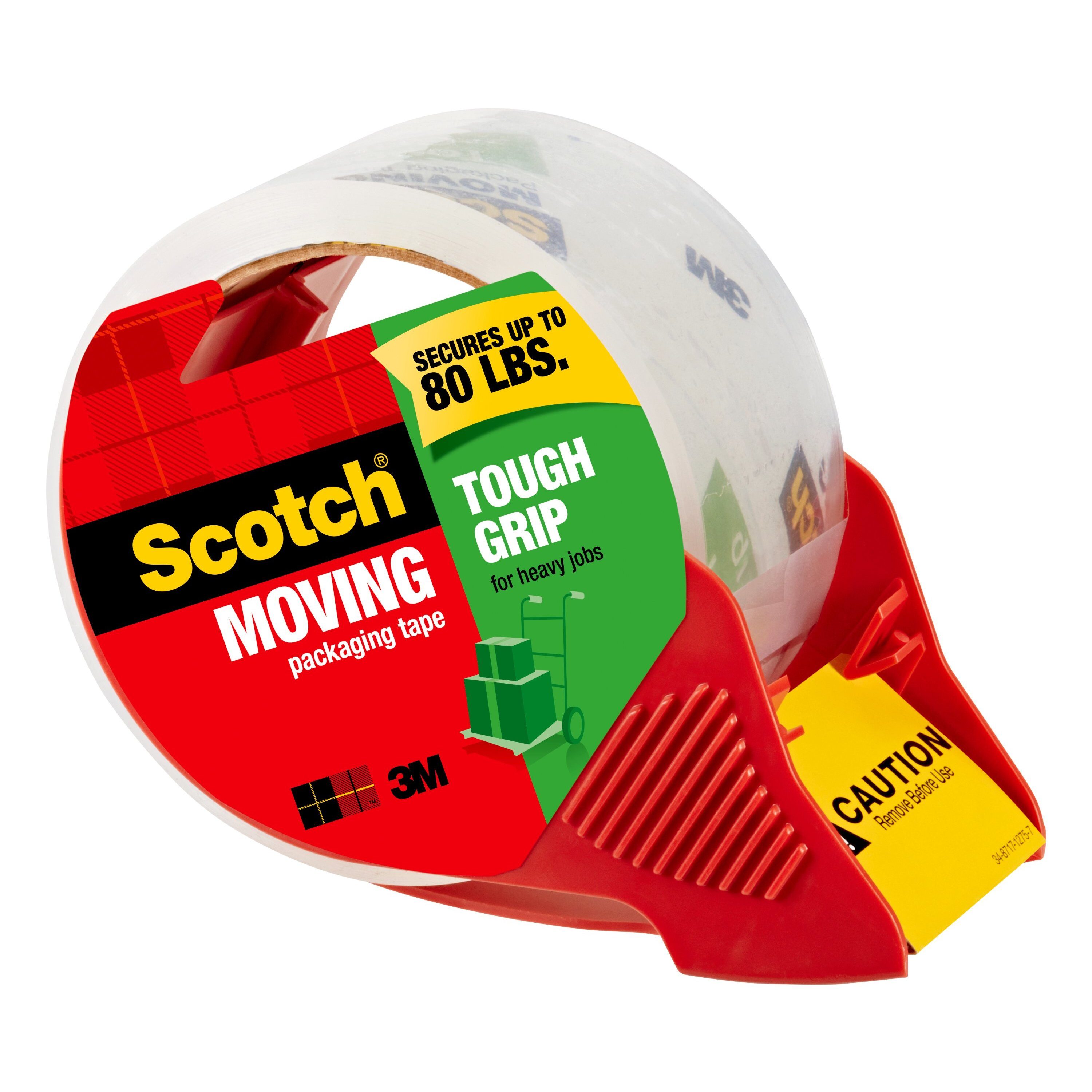 Scotch 1.88-in x 65.6-yd Tough Grip Moving Tape (Dispenser Included)