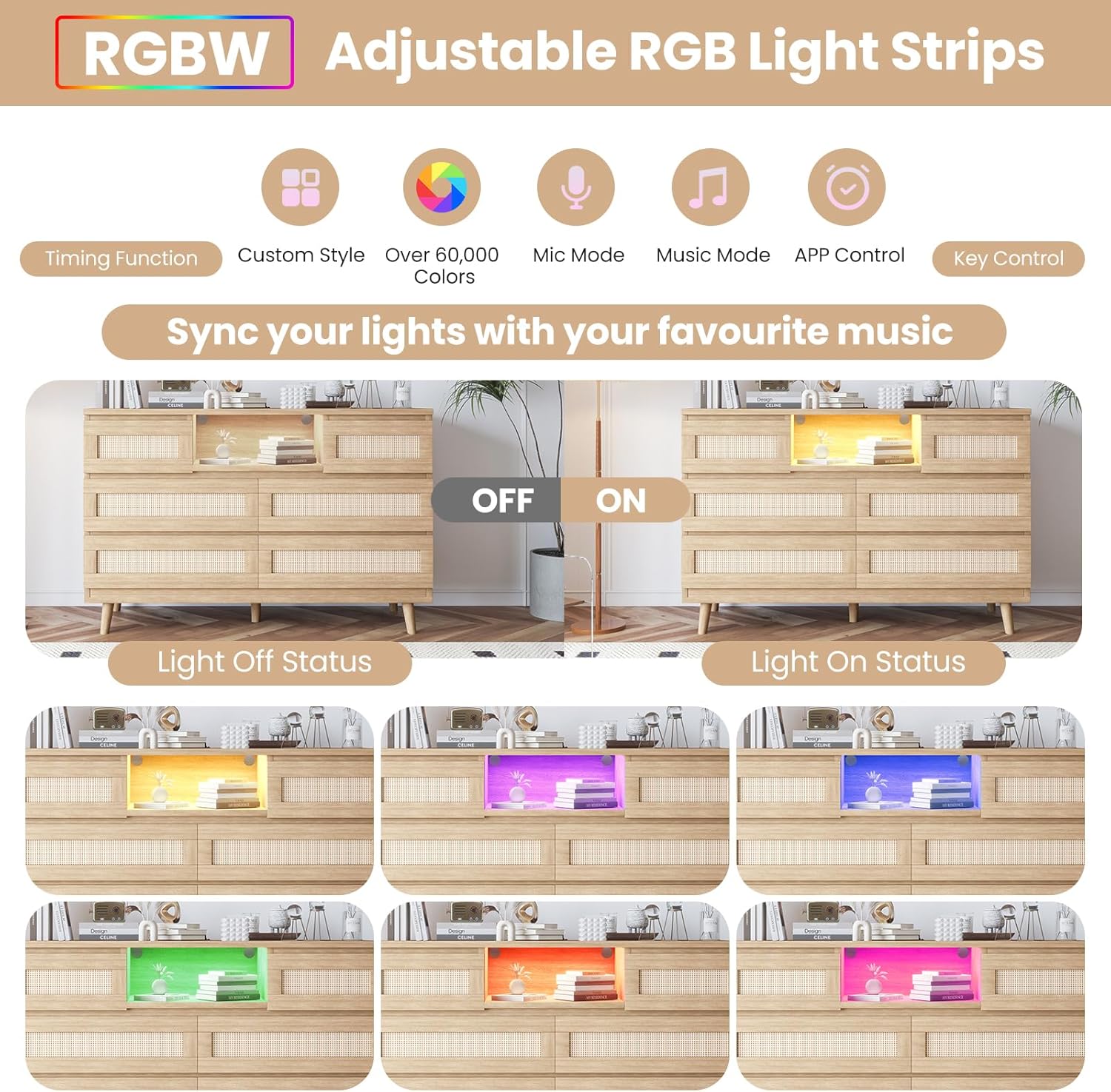 Qeetex LHF-DG-839OPBG5011 dressers - View #5