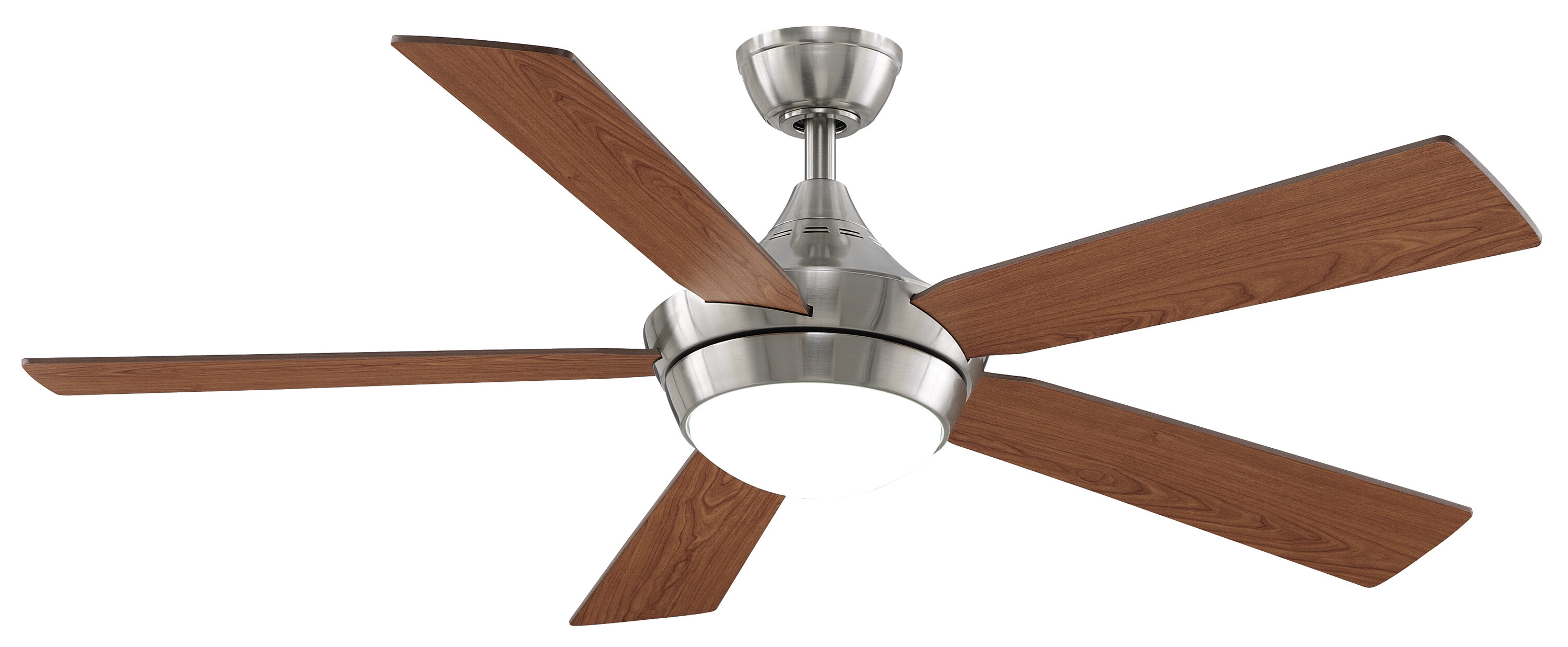 Fanimation Celano v2 52-in Brushed Nickel LED Indoor Ceiling Fan with ...