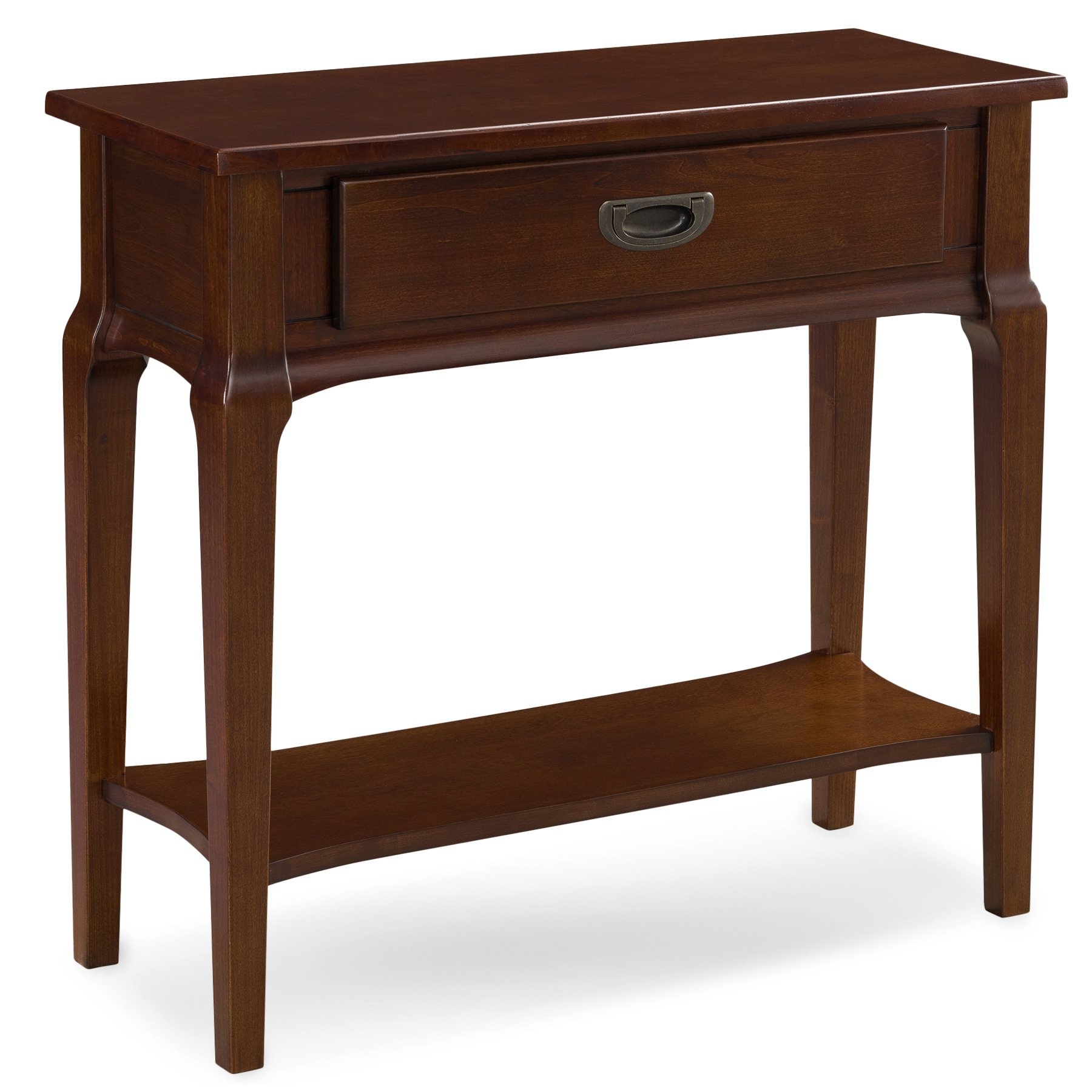 Leick Home 22032 Stratus Casual Heartwood Cherry Console table