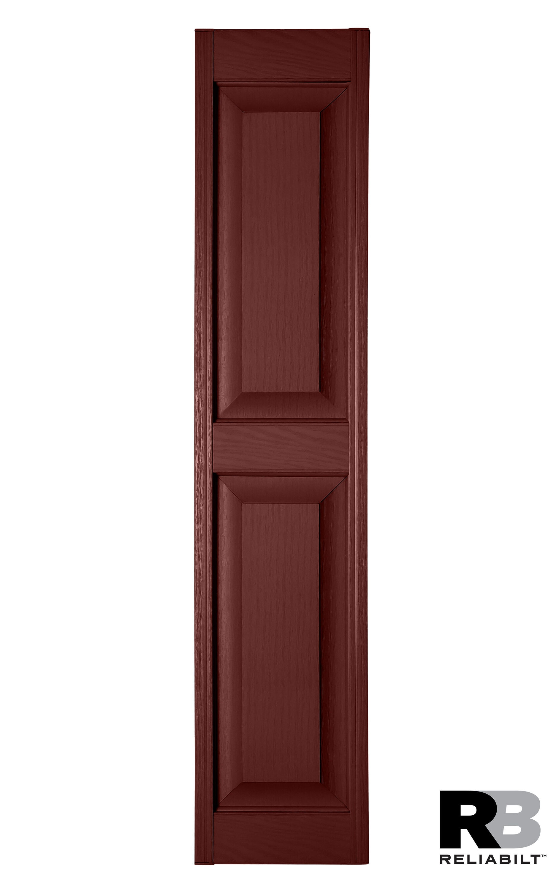 RELIABILT RP1076613 10-in W x 76-in H Cranberry Raised panel Polypropylene Exterior Shutters ( 2 -Pack )