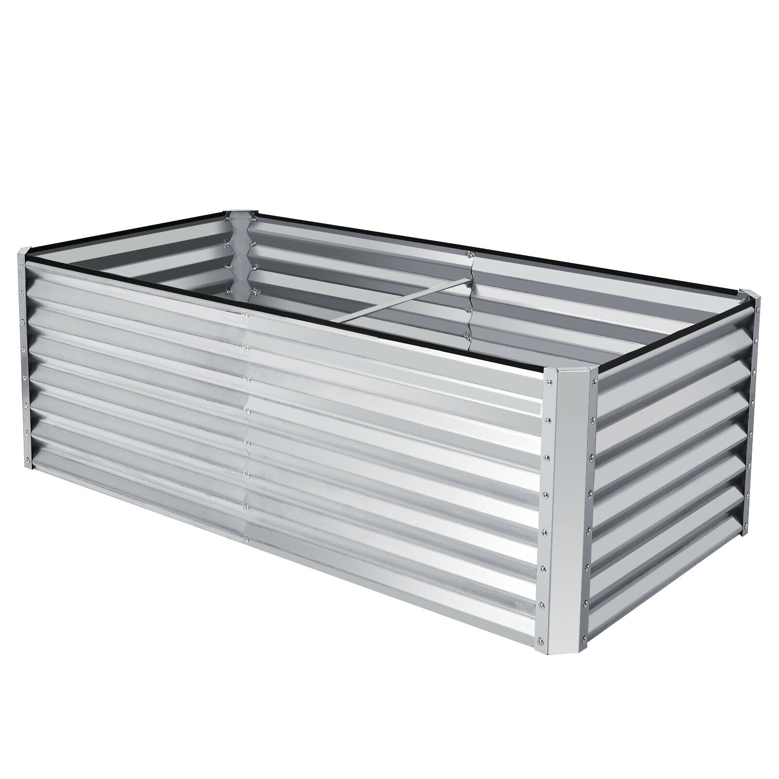 Forclover CTWE-GT3769 35-in W x 70-in L x 24-in H Silver Raised Garden Bed