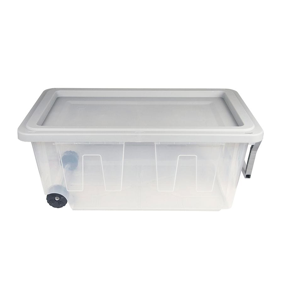 Project Source 40-Gallon (160-Quart) Clear Tote with Standard Snap Lid