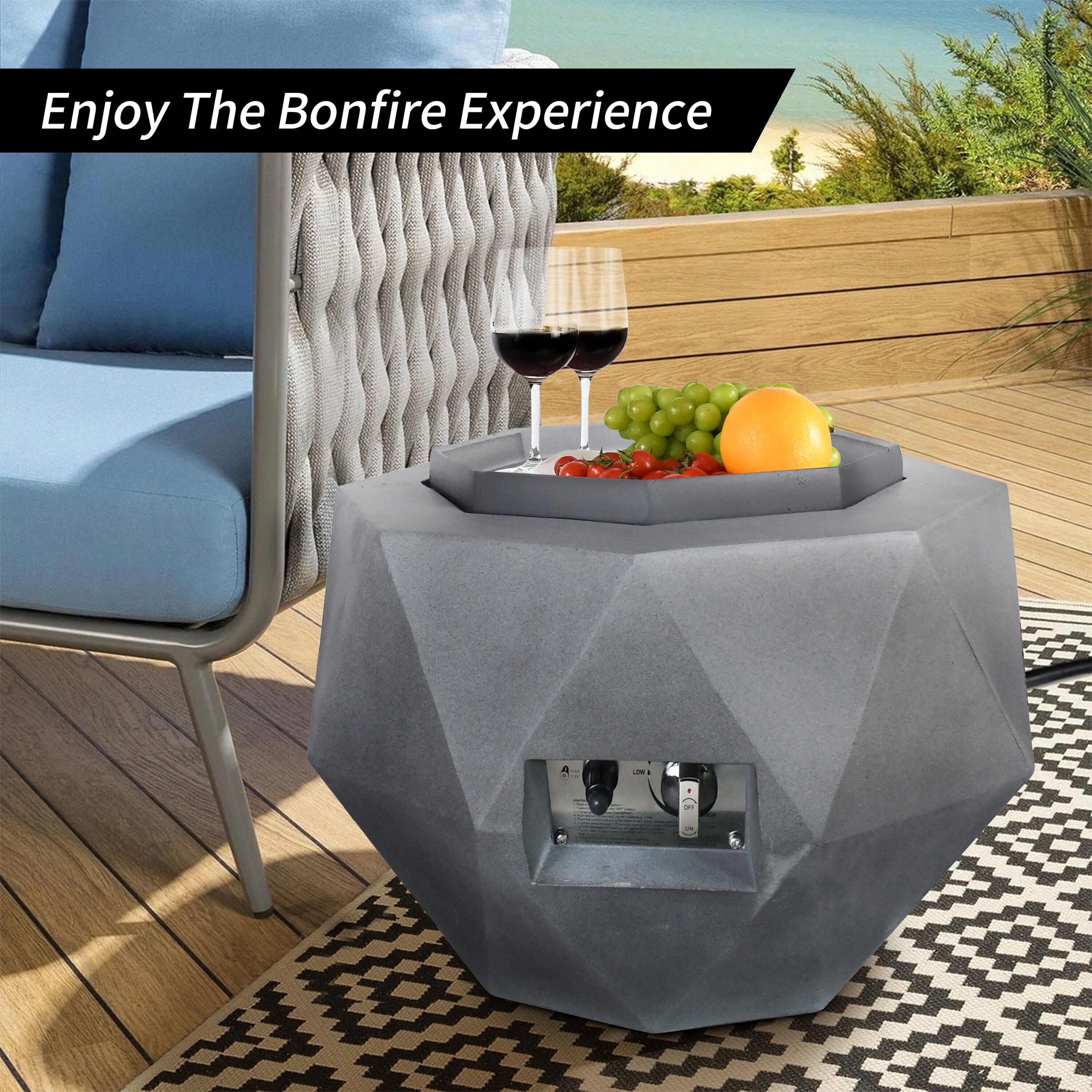 KANTE A-GF002-C81921 Outdoor-Gas-Firepits - View #3
