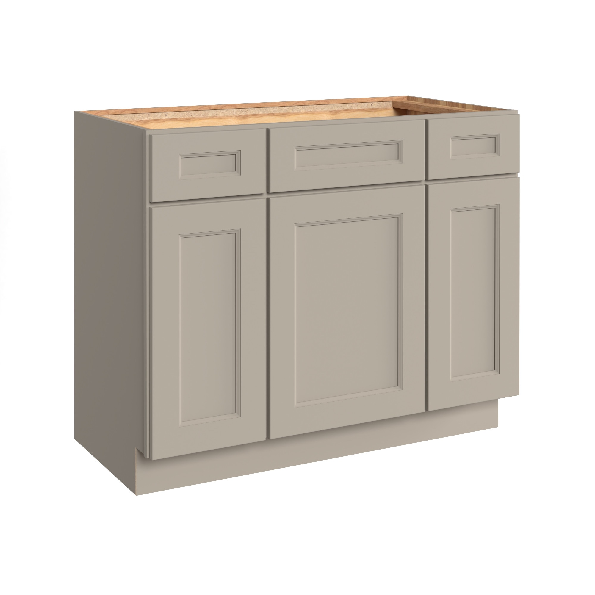 KraftMaid 42-in Overcast Bathroom Vanity Base Cabinet without Top