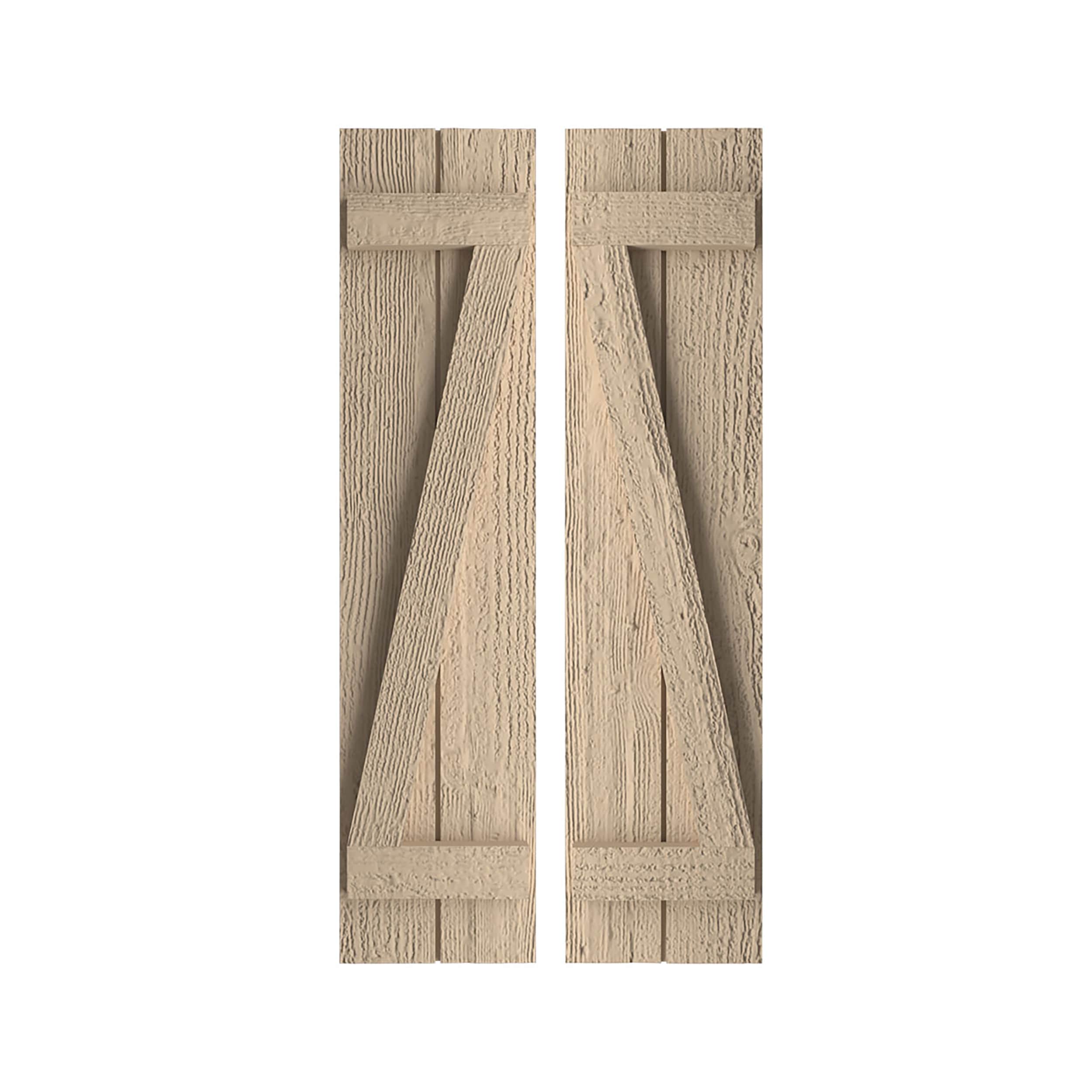 Ekena Millwork SHUBJZ11X24RSPR Exterior-Shutters - View #2
