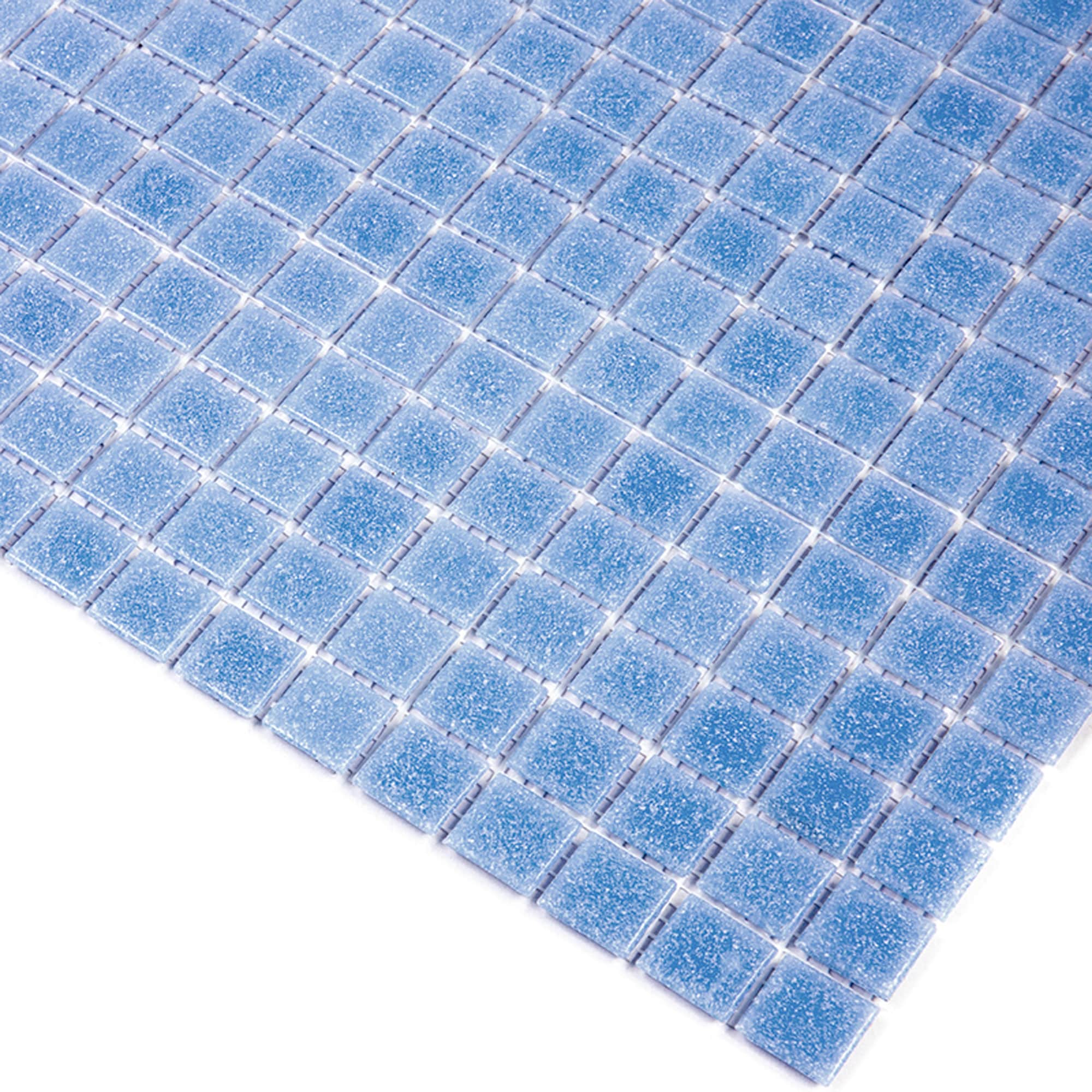 Apollo Tile Dune Maximum Blue 12-in x 12-in Glossy Glass Uniform Squares Floor and Wall Tile (20-sq. ft/ Carton)
