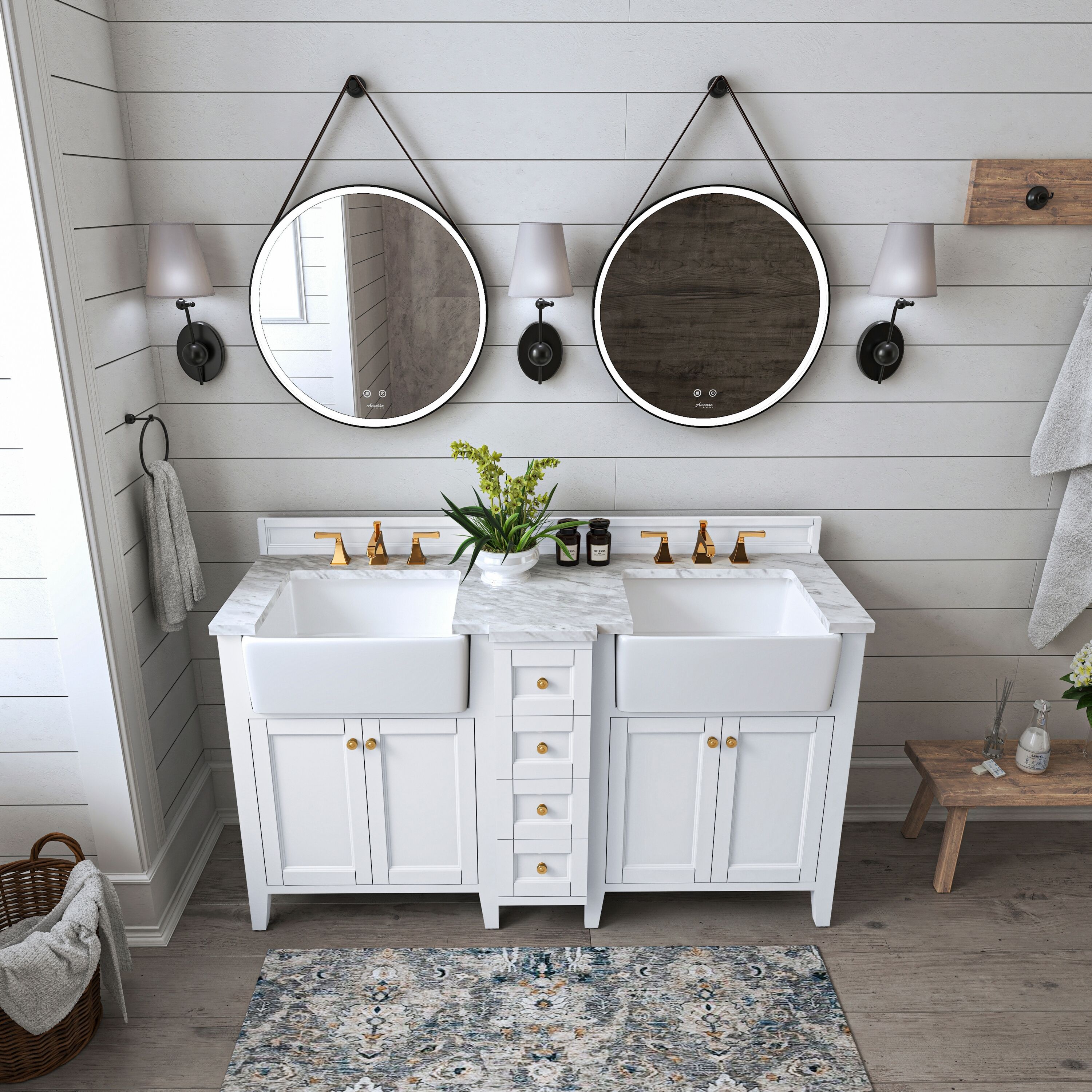 Ancerre Designs VTSADELINE60WCWGD Bath-Vanity-Combo - View #13