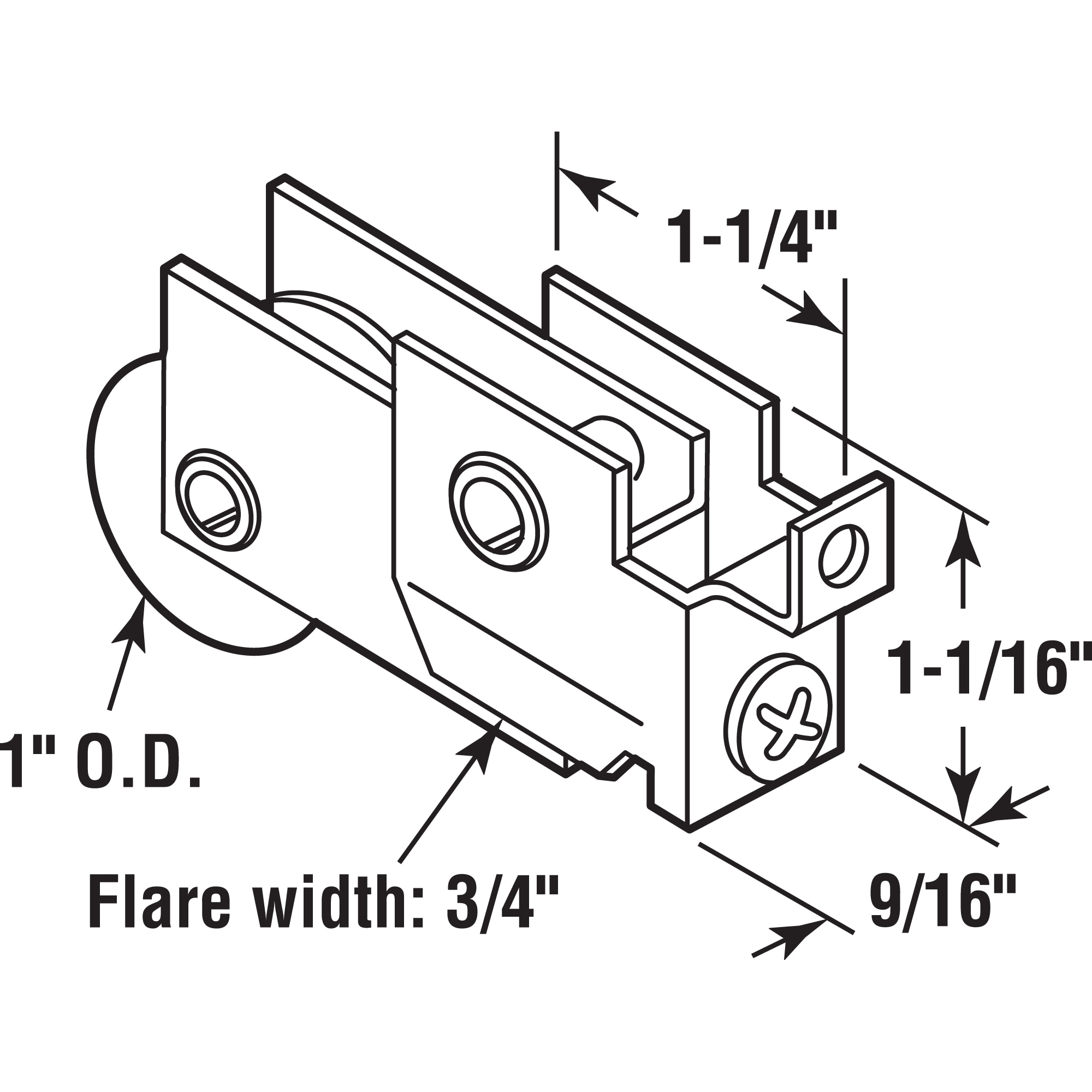Prime-Line D 1753 Sliding-Patio-Door-Roller-Assemblies - View #2