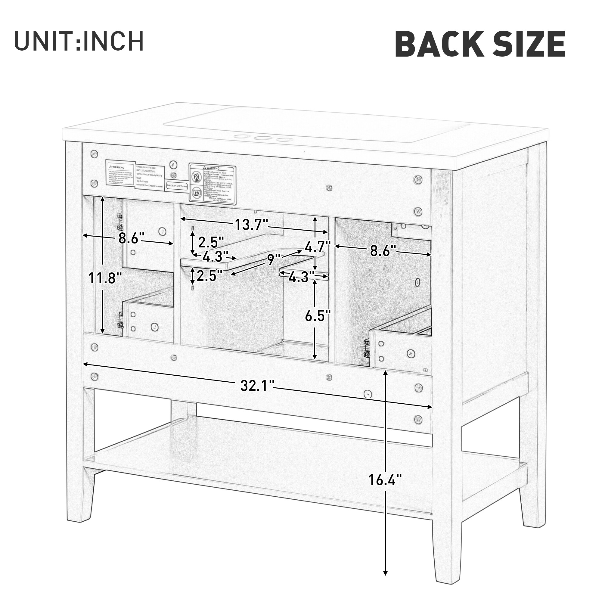 Tahanbath MT2-505AAB-6 Bath-Vanity-Combo - View #9