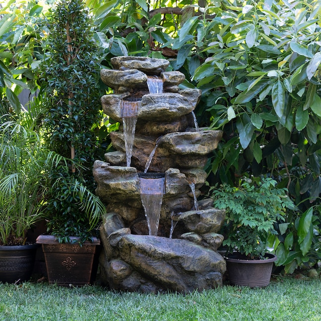 Resin Tiered Fountain Outdoor, Large Resin Outdoor Fountains