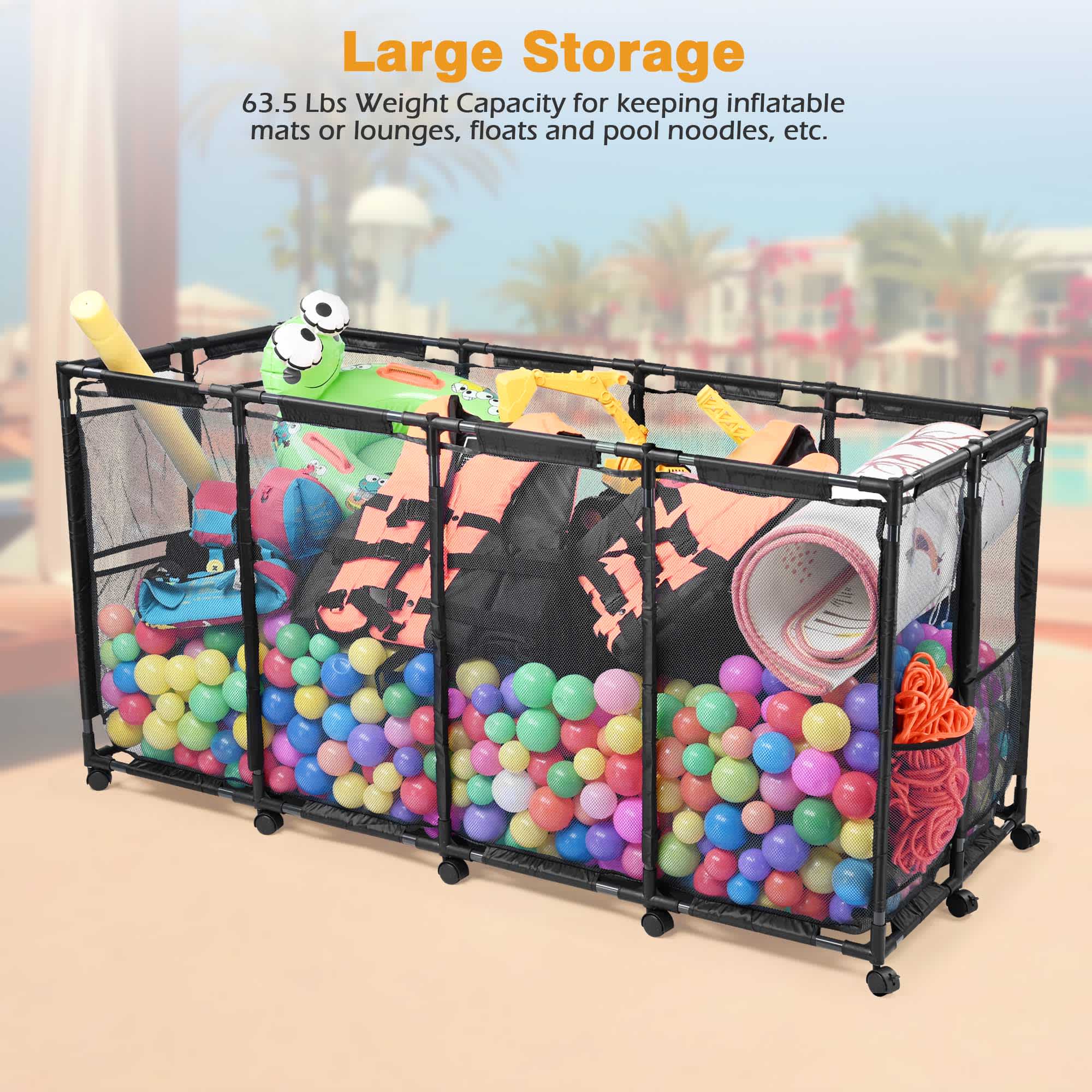 Yescom 06PSB004-4GCWL-06-LO Pool-Organization-Storage - View #5