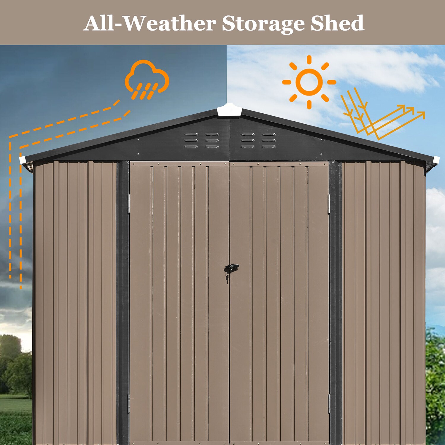 SINOFURN SYA010308GY Metal-Storage-Buildings-Sheds - View #16