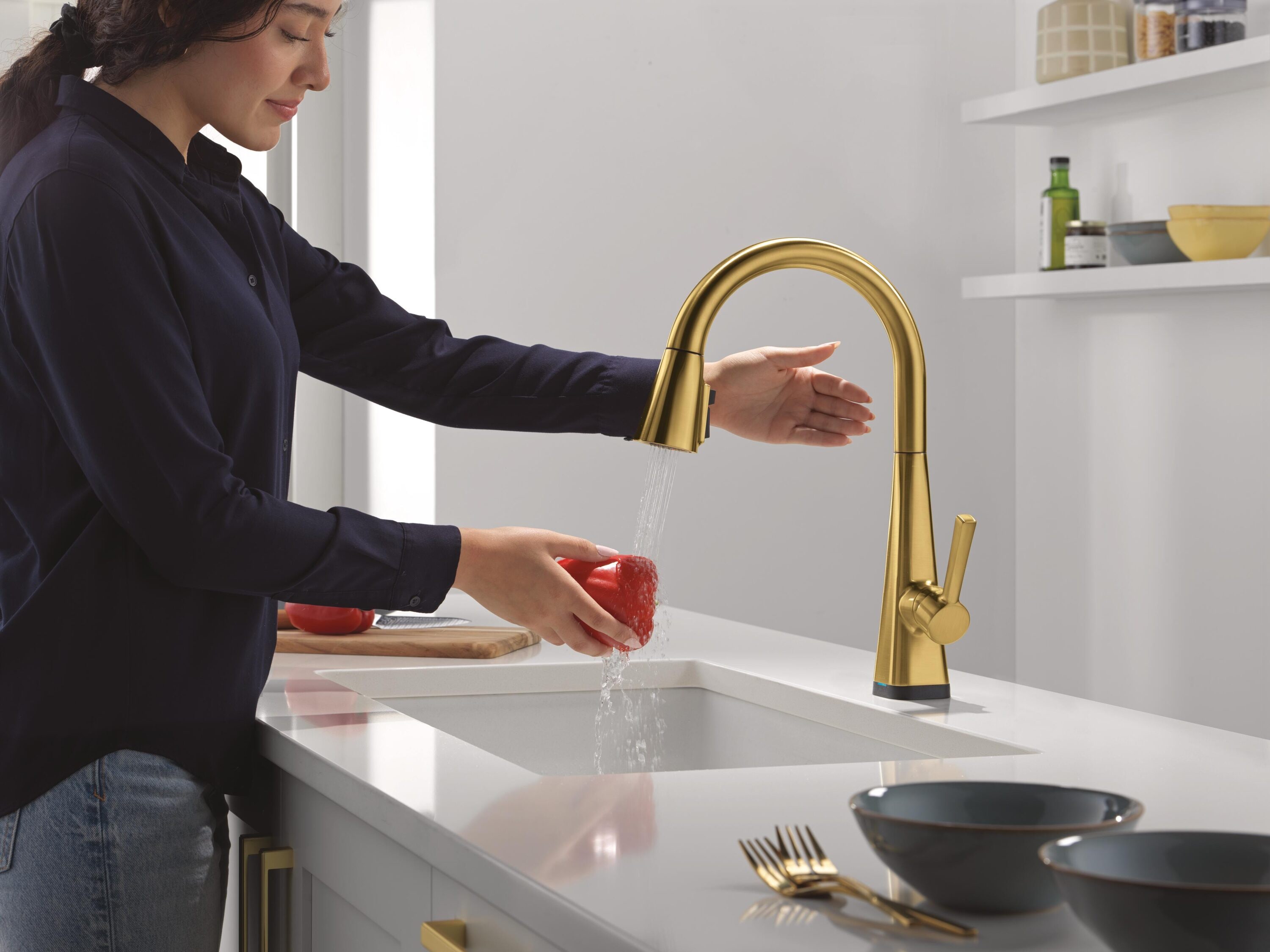 Delta 19802TLZ-GB-DST Kitchen-Faucets - View #10