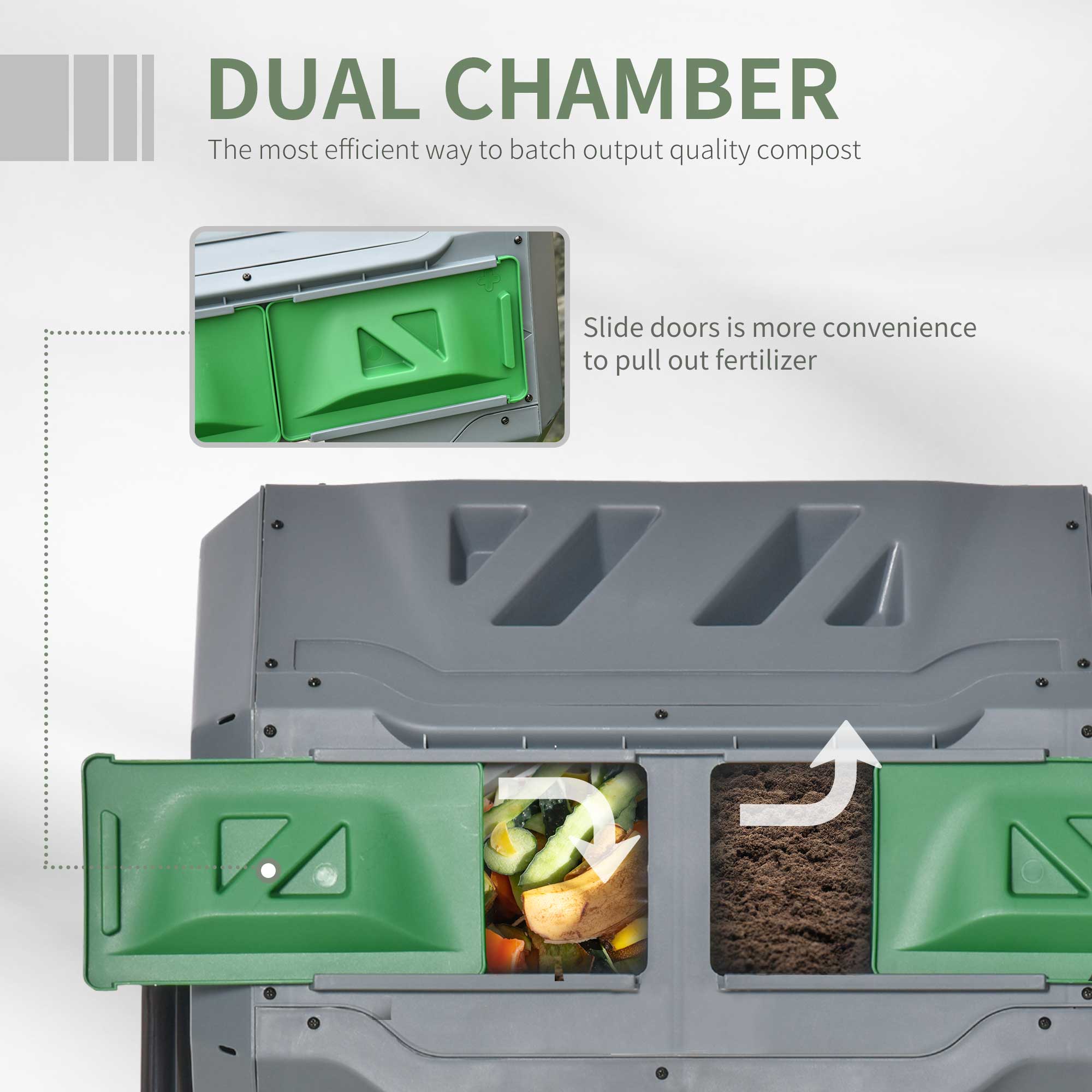 Outsunny 845-490GY composters - View #6