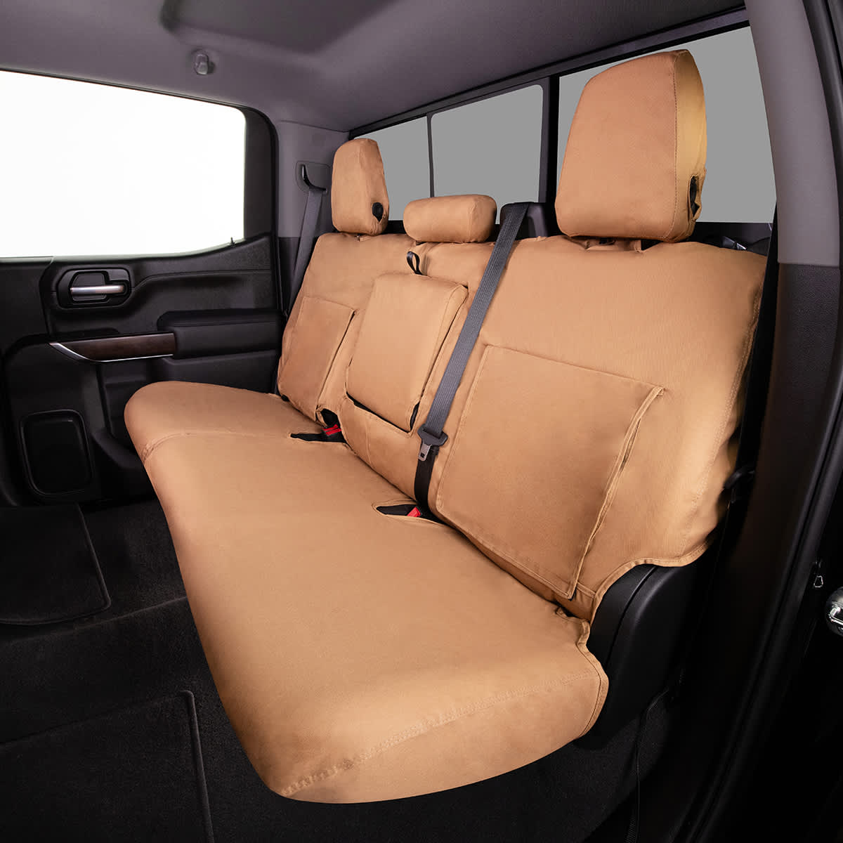 Covercraft Custom-fit Rear-second Seat Bench Seatsaver Seat Covers - Polycotton Fabric Tan