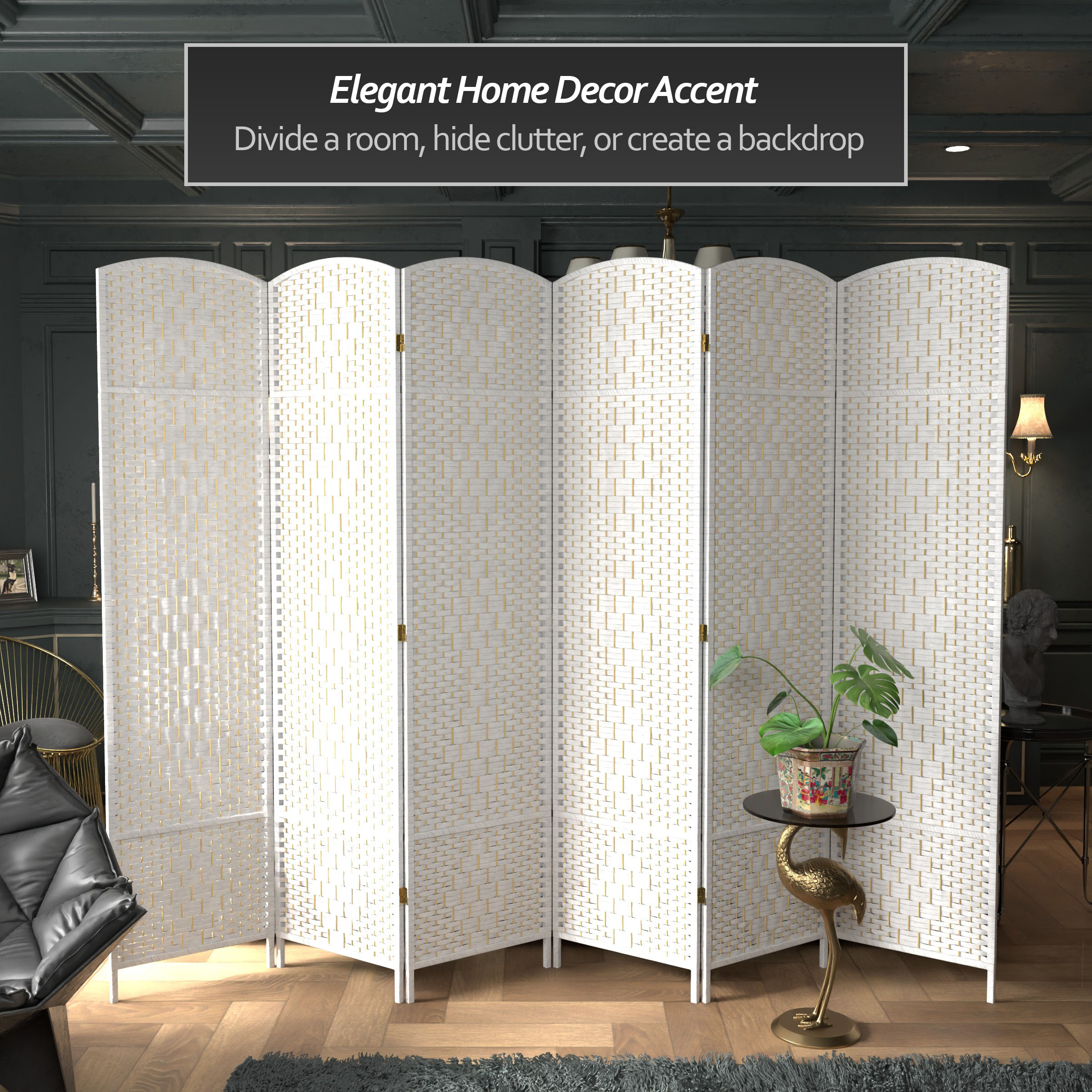 Red Lantern FB-7OPDM-WHT-6P Indoor-Privacy-Screens - View #5