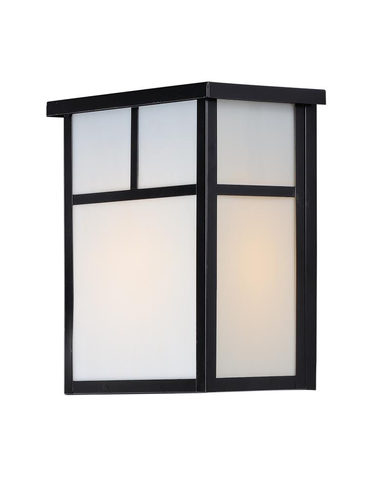 Maxim Lighting 4051WTBK Coldwater 2 -Light 11-in H Matte Black Hardwired Outdoor Wall Light