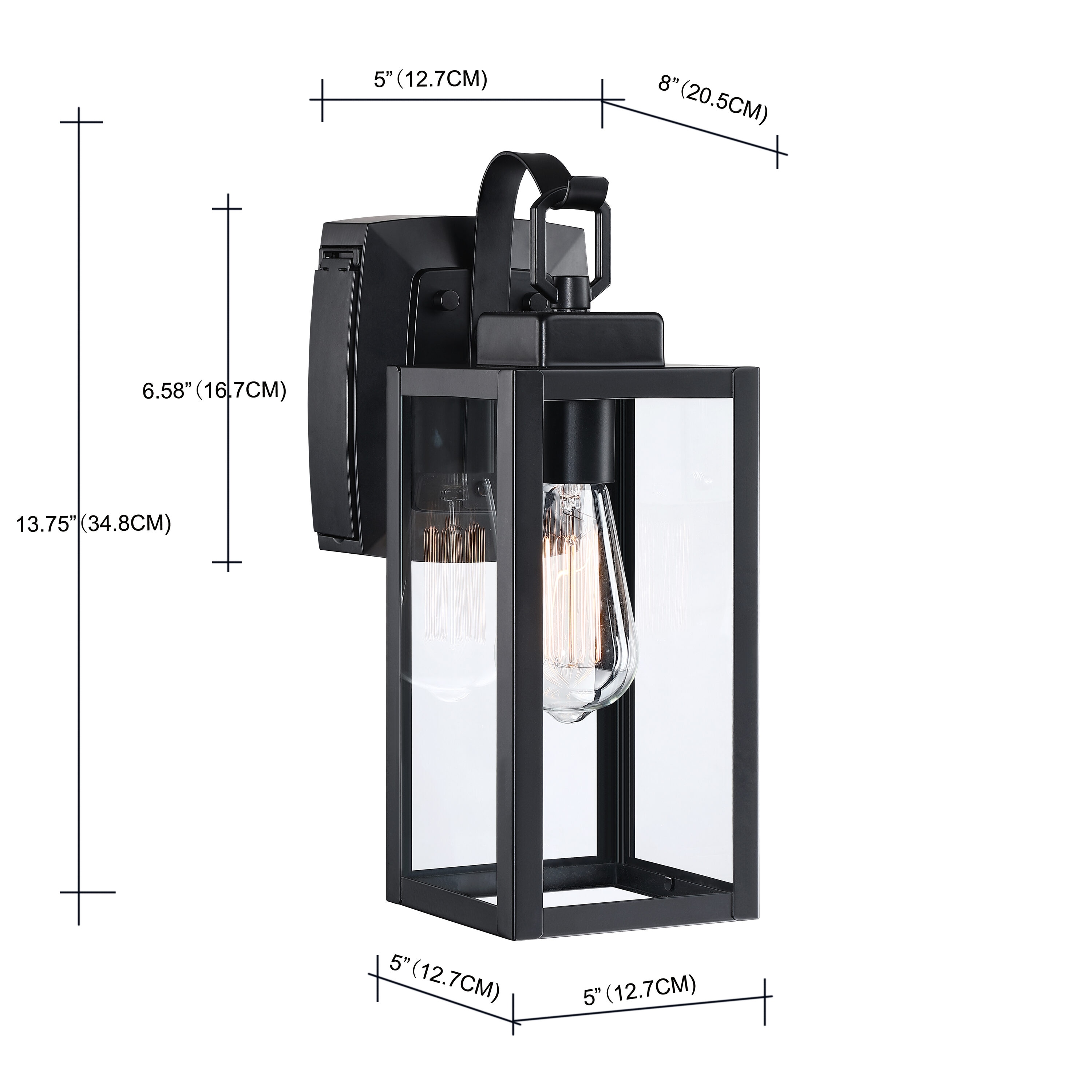 Dreamsidea LS-12151-GFCI Outdoor-Wall-Lighting - View #3