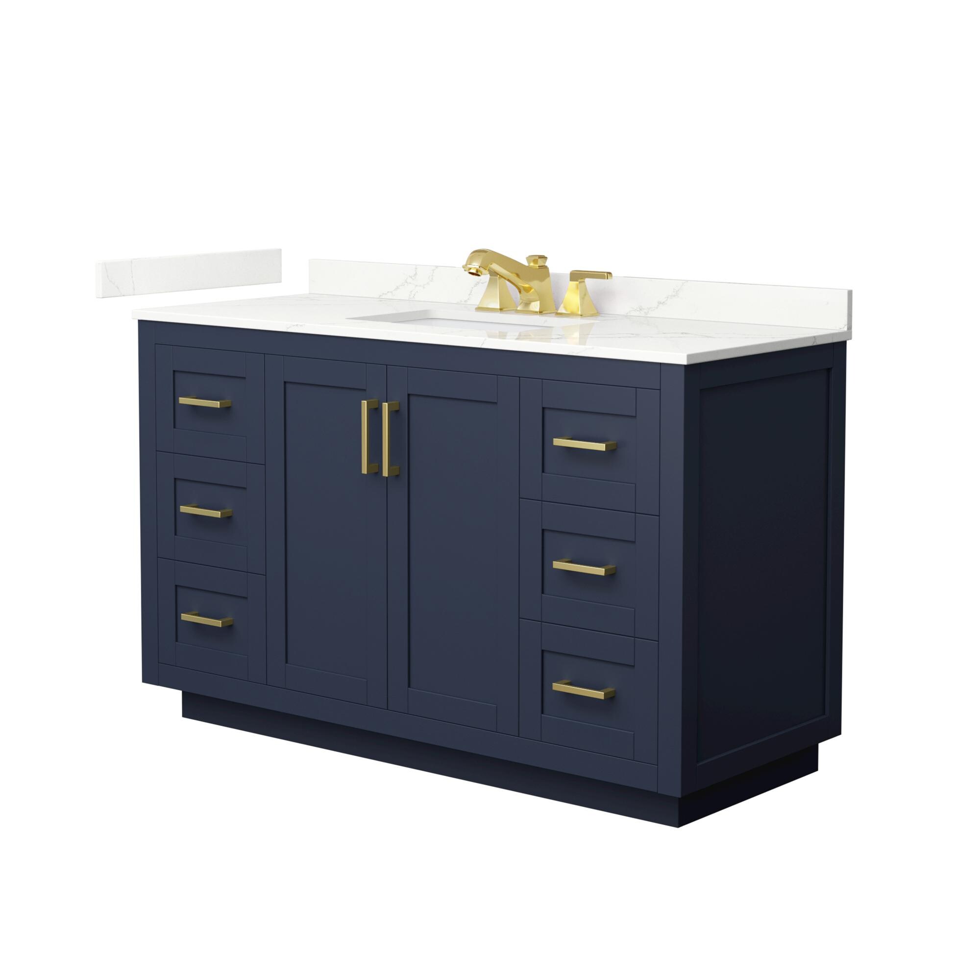 Wyndham Collection WCF292954SBLGTUS3MXX Bath-Vanity-Combo - View #2